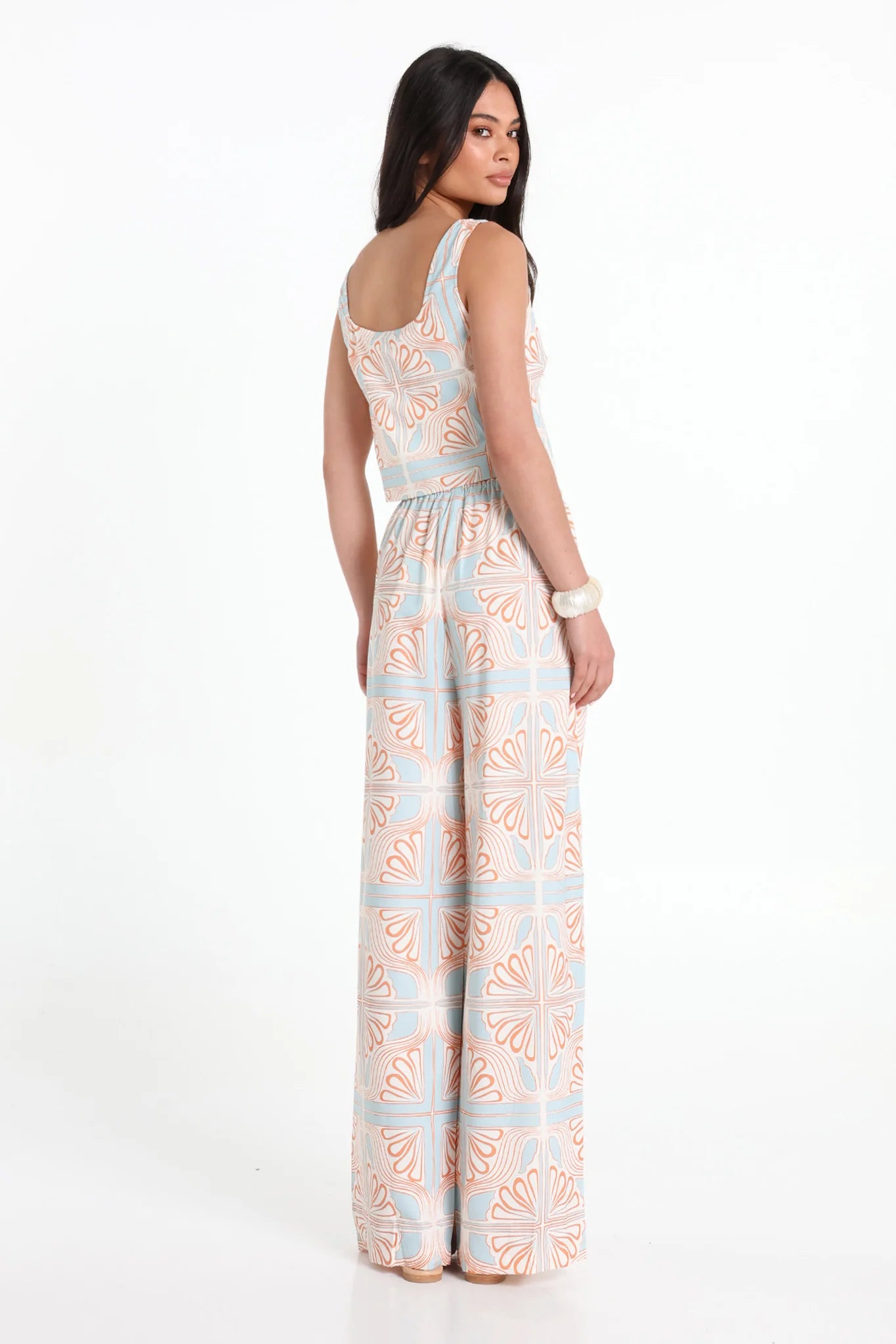 Lost in Lunar – Libby Top in Sahara Print