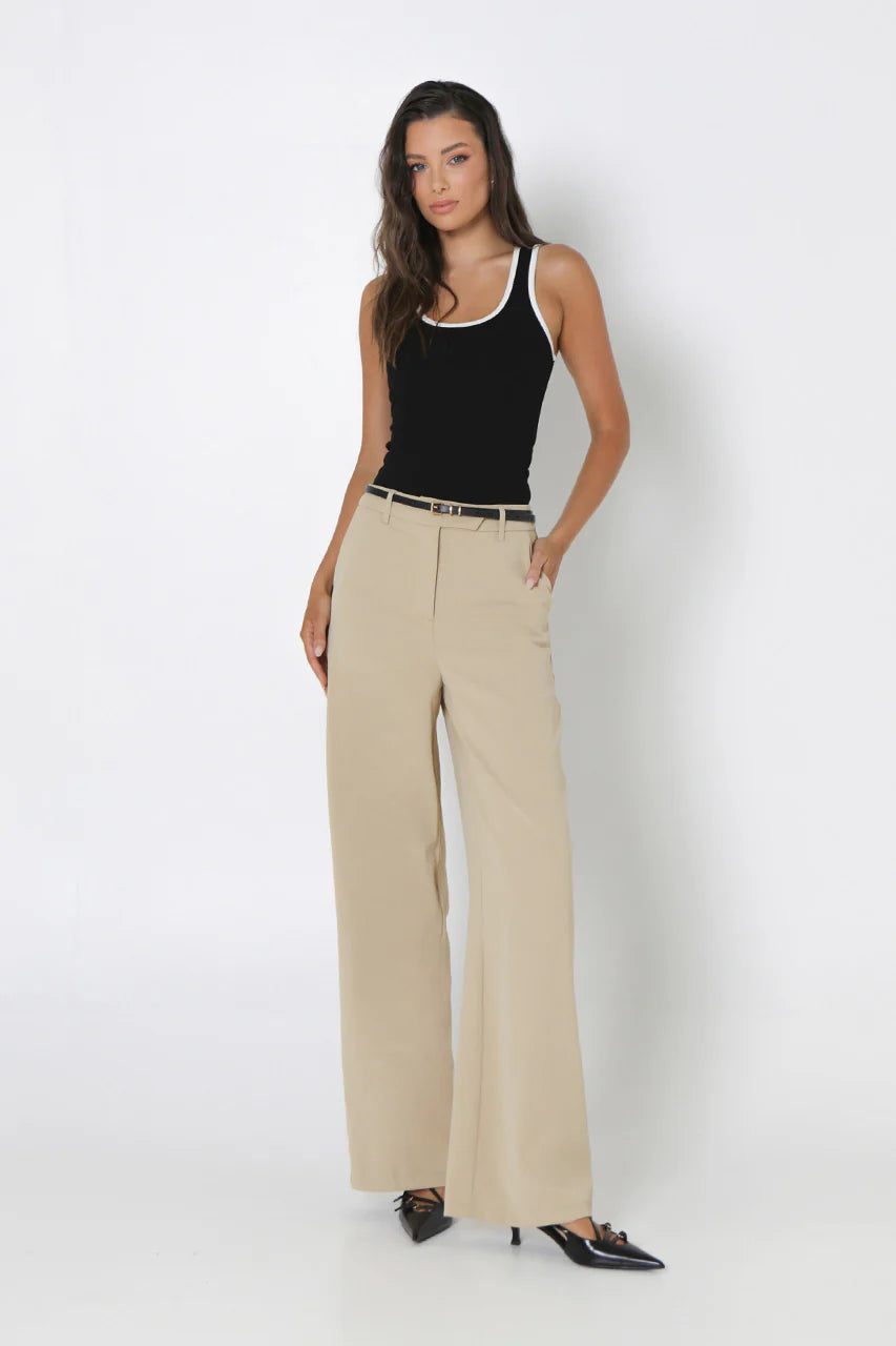 Madison the Label - Marissa Pants in Sand