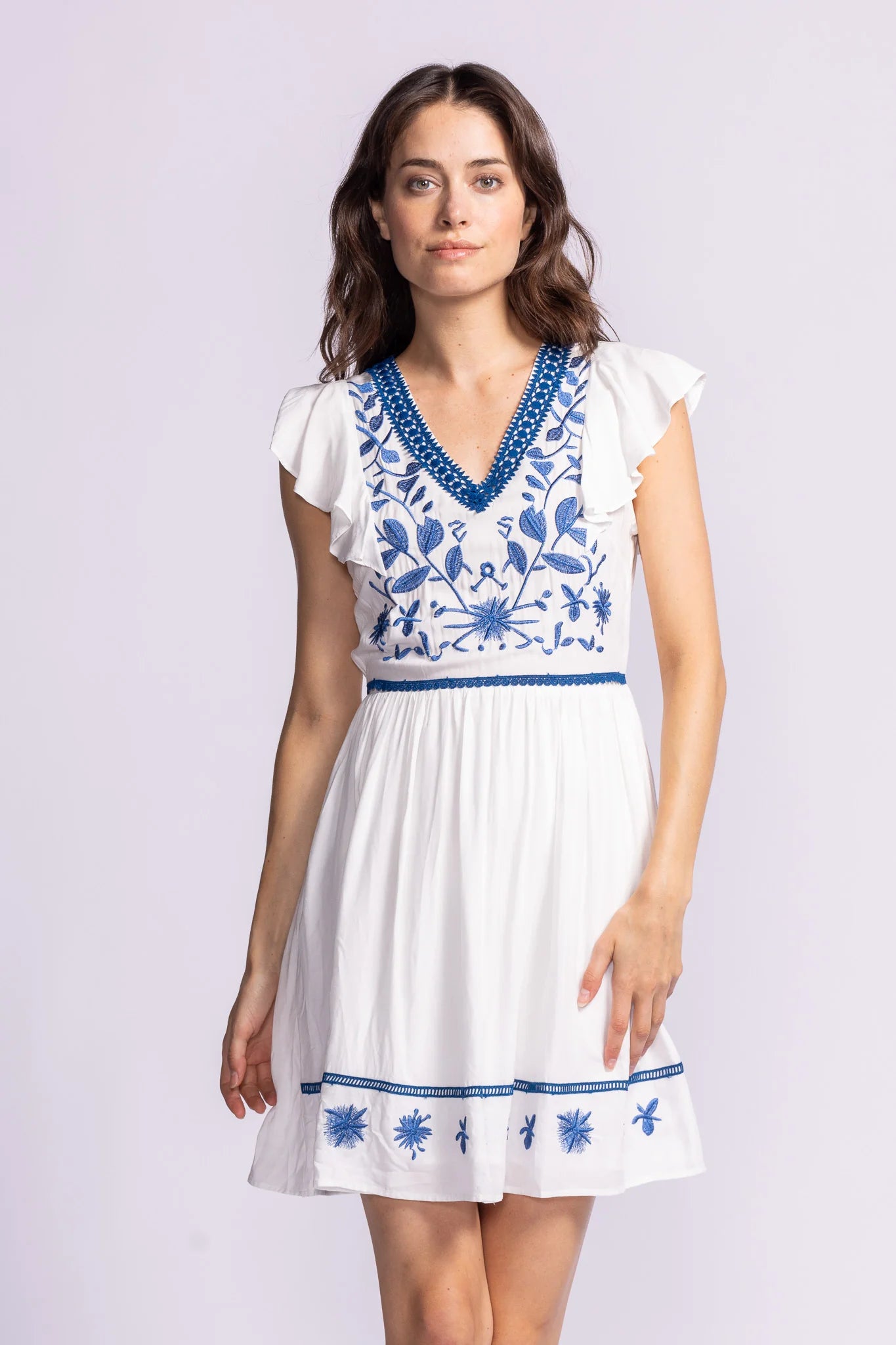Pink Martini - Adrienne Dress (White)