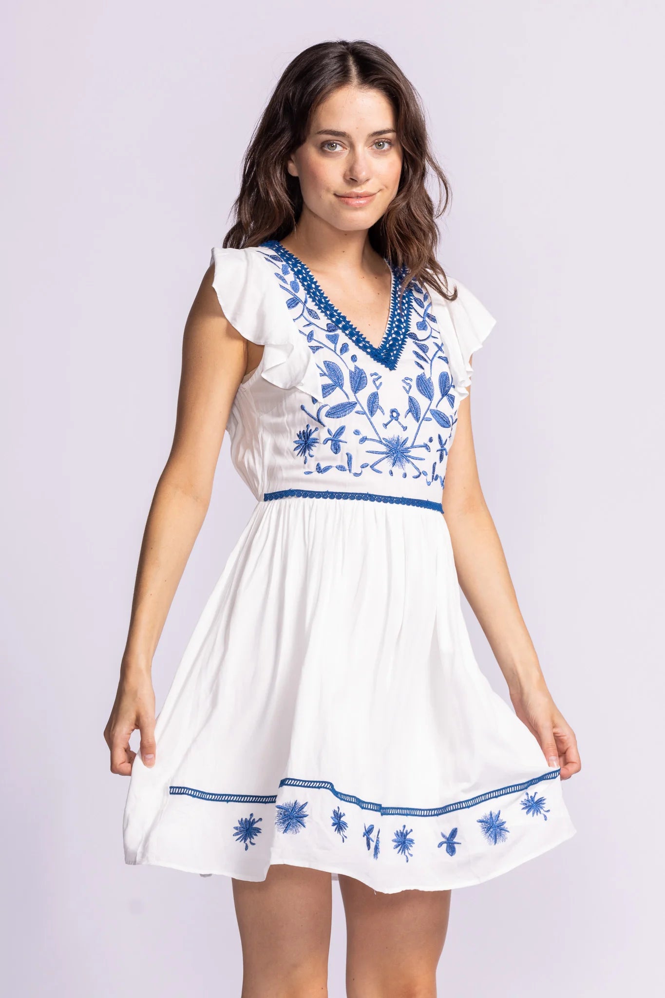 Pink Martini - Adrienne Dress (White)