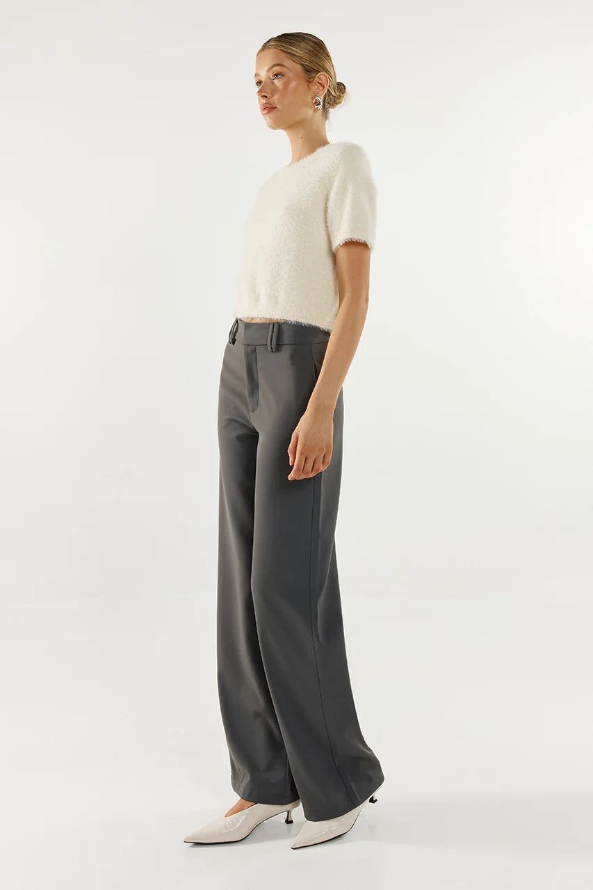 Madison the Label - Ruby Knit Tee White | Gayle’s Fashions