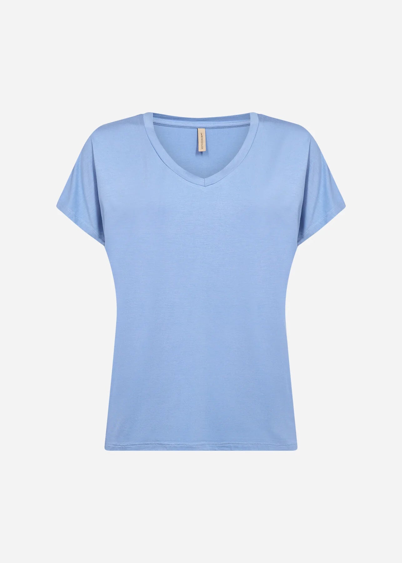 Soya Concept - Marica 32 Short Sleeve Tee in Air Blue