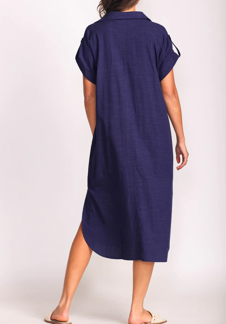 Pink Martini Navy Beatric Dress - Gayle's Fashions