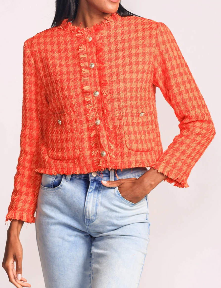 Pink Martini Mindi Jacket in Orange - Gayle's Fashions