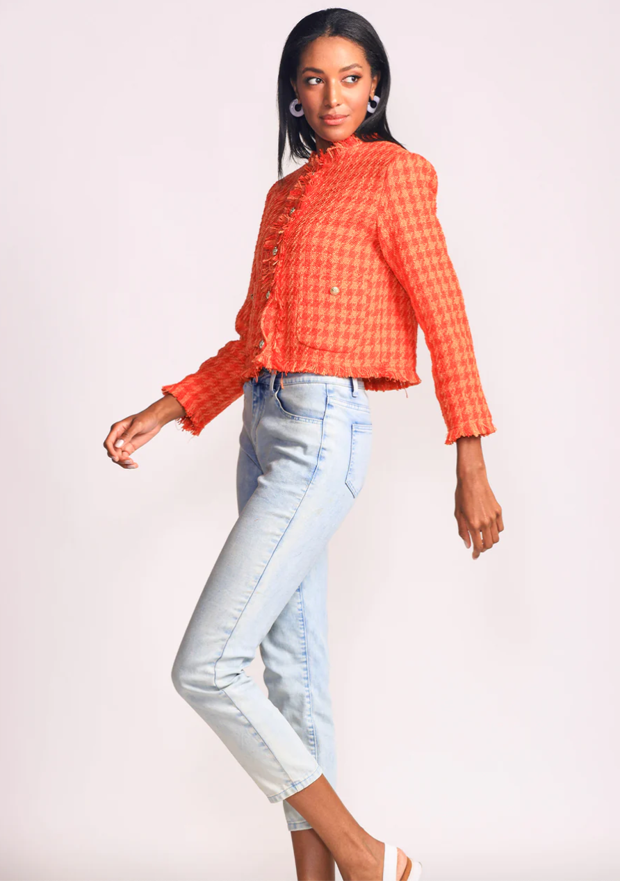 Pink Martini Mindi Jacket in Orange - Gayle's Fashions