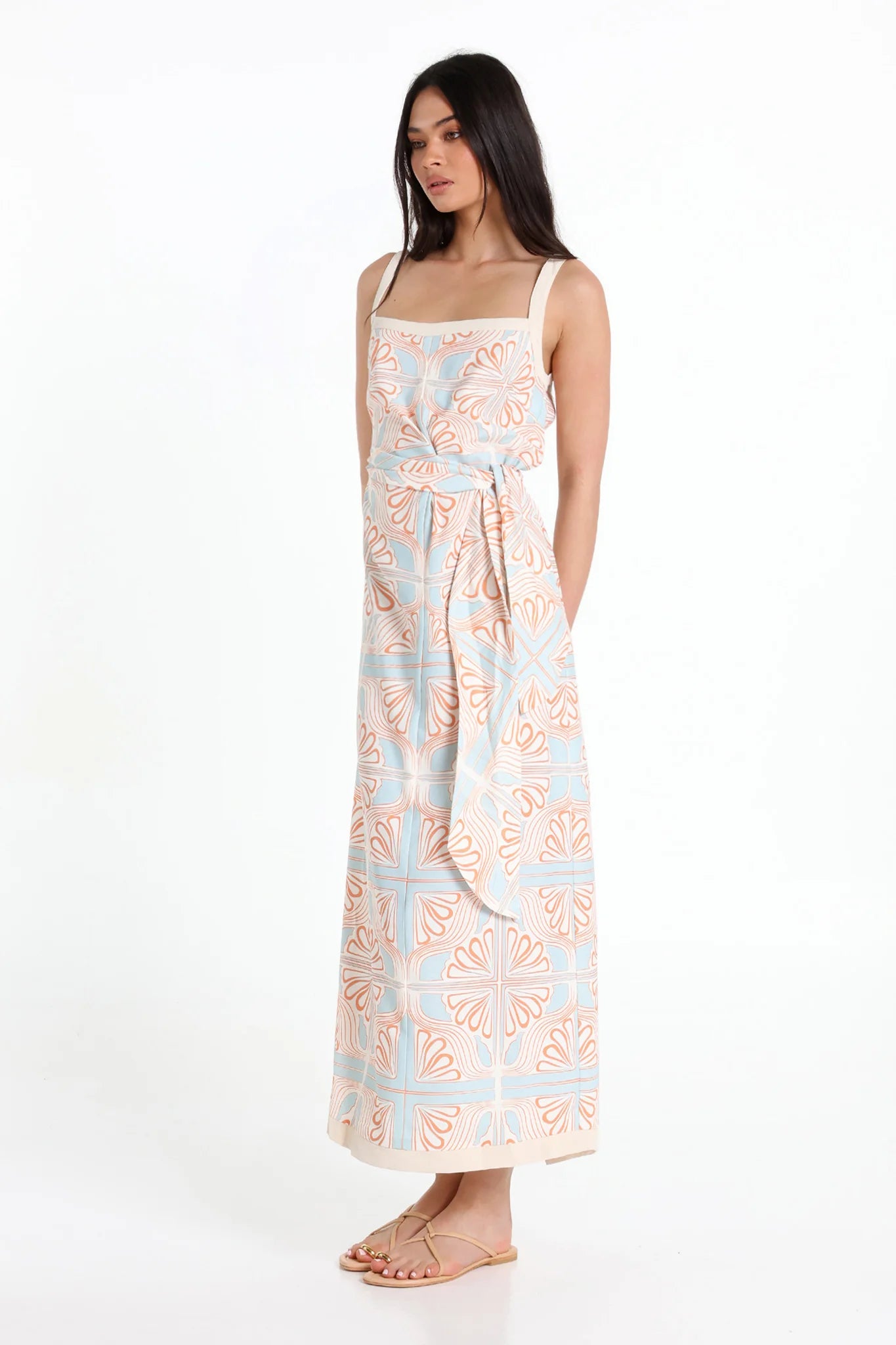 Lost in Lunar – Seona Maxi Dress with Tie