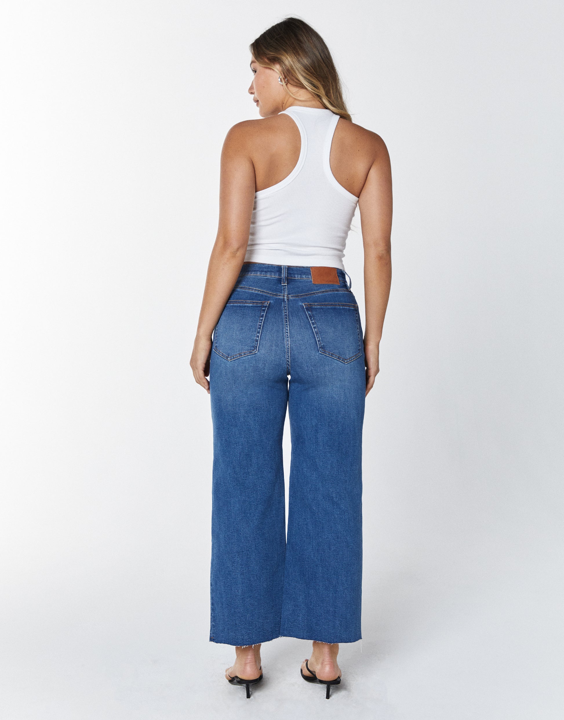 Unpublished - Noemi High-Rise Cropped Wide-Leg Jeans - Gayle's Fashions