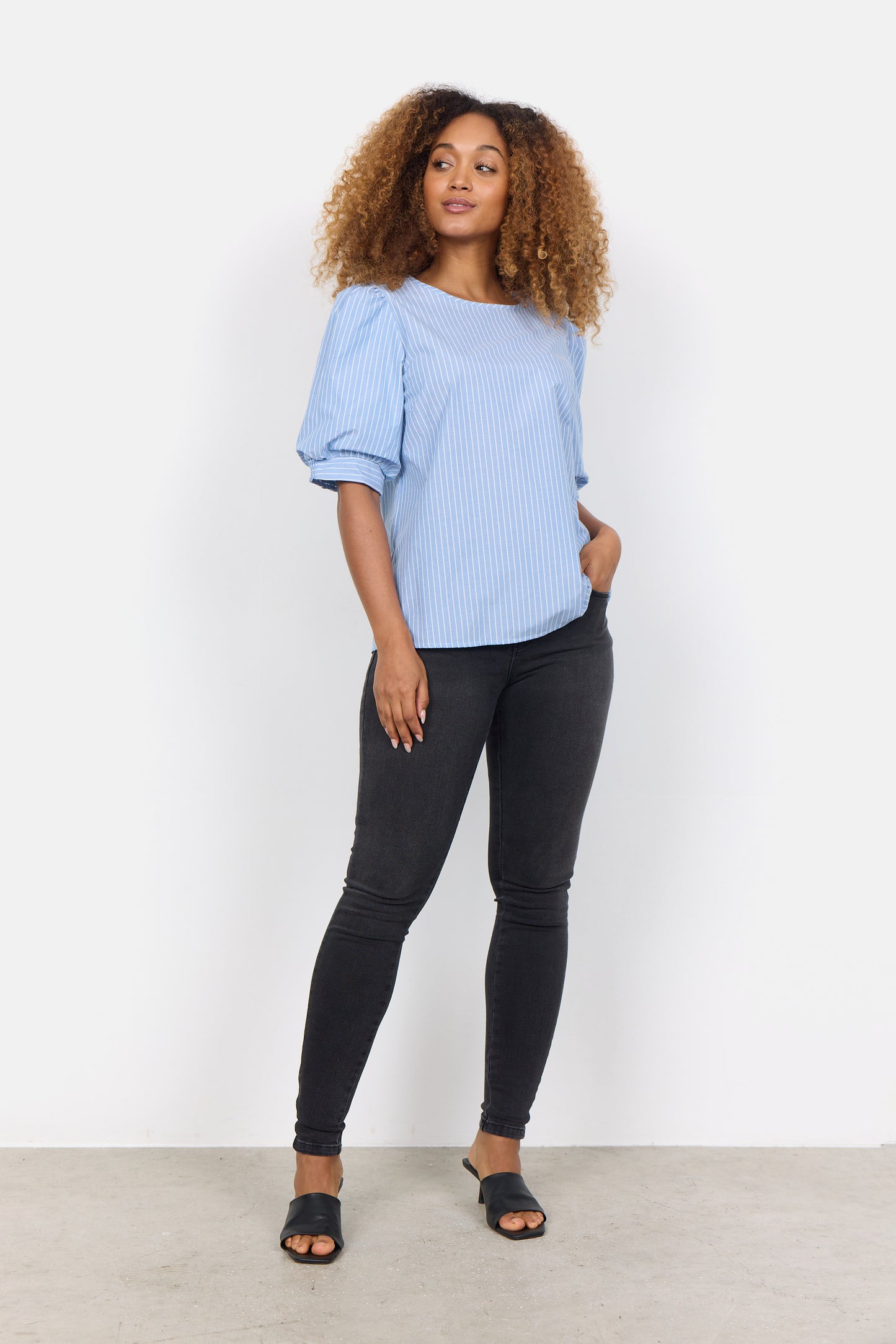 Soya Concept - Puff Sleeve Blouse - Gayle's Fashions