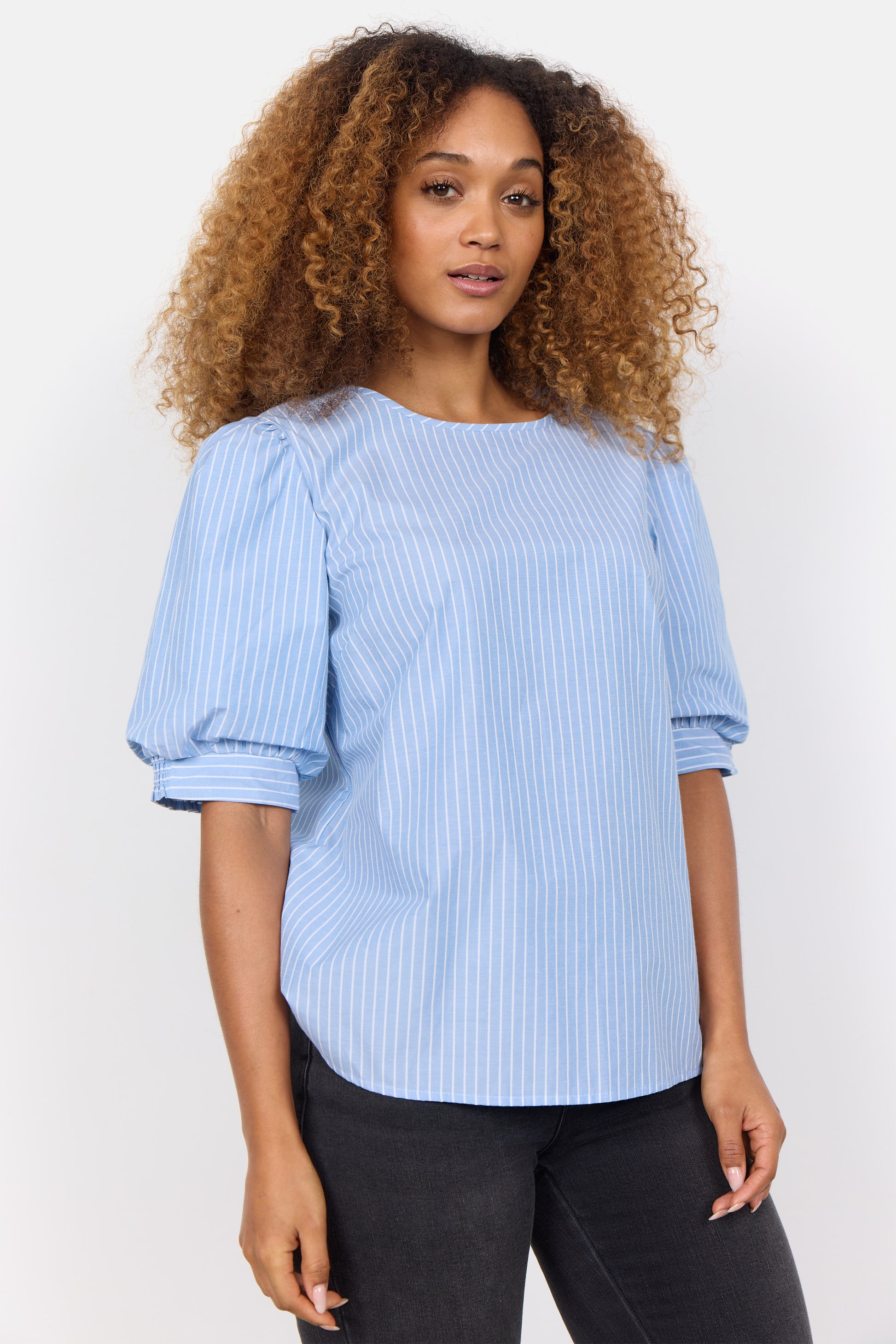 Soya Concept - Puff Sleeve Blouse - Gayle's Fashions