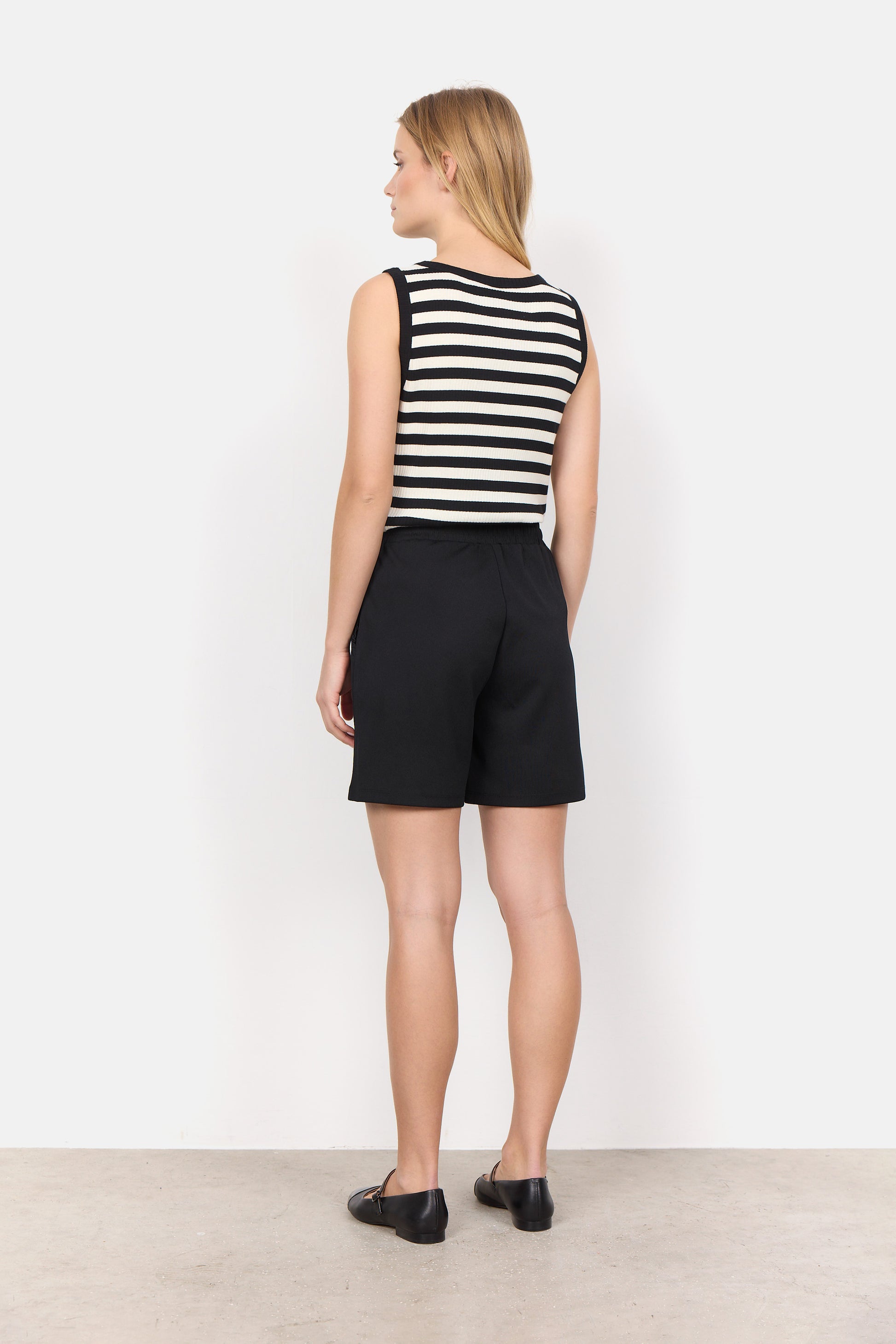 Soya Concept - Black Drawstring Shorts - Gayle's Fashions