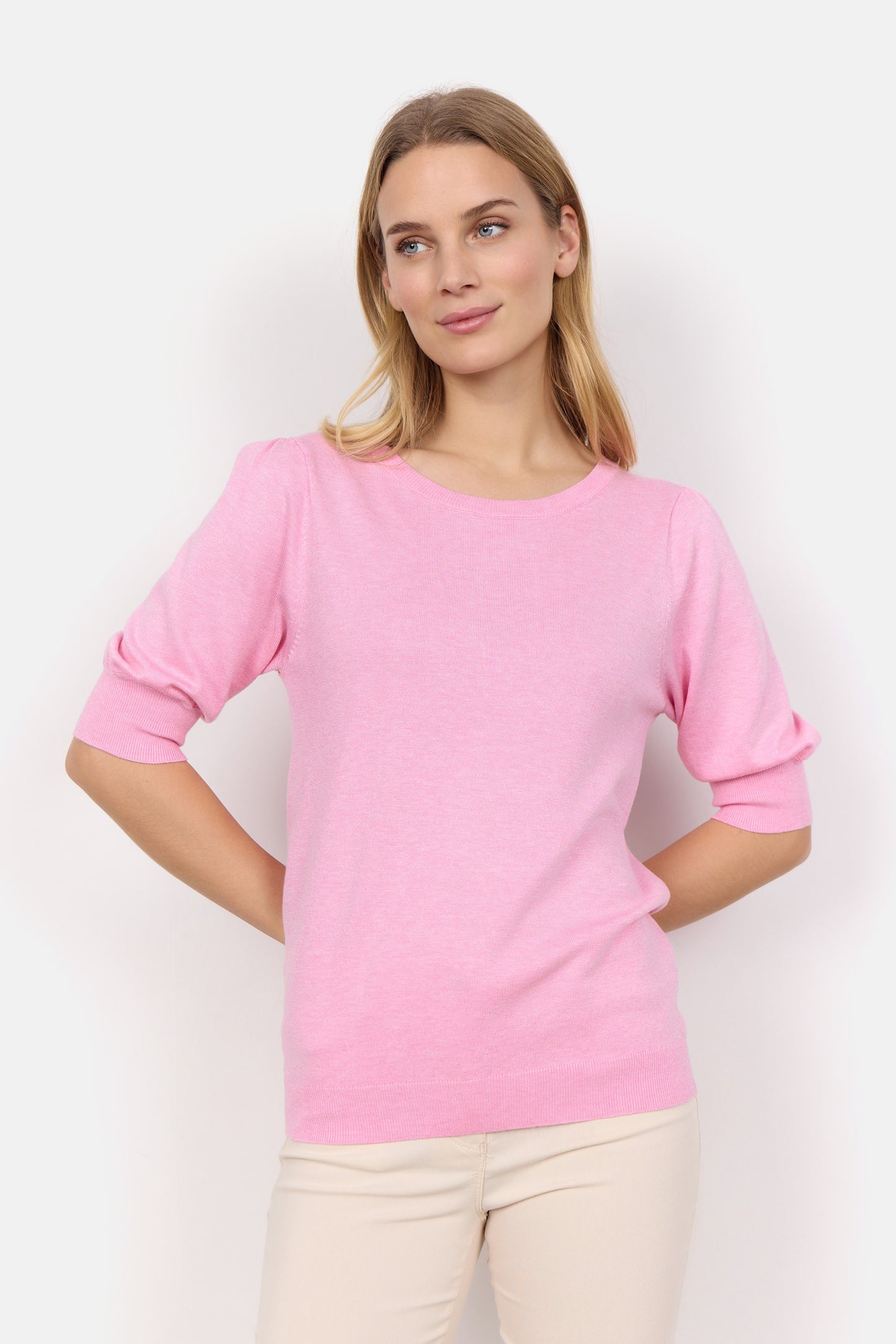 Soya Concept - Puff Sleeve Knit Tee - Gayle's Fashions