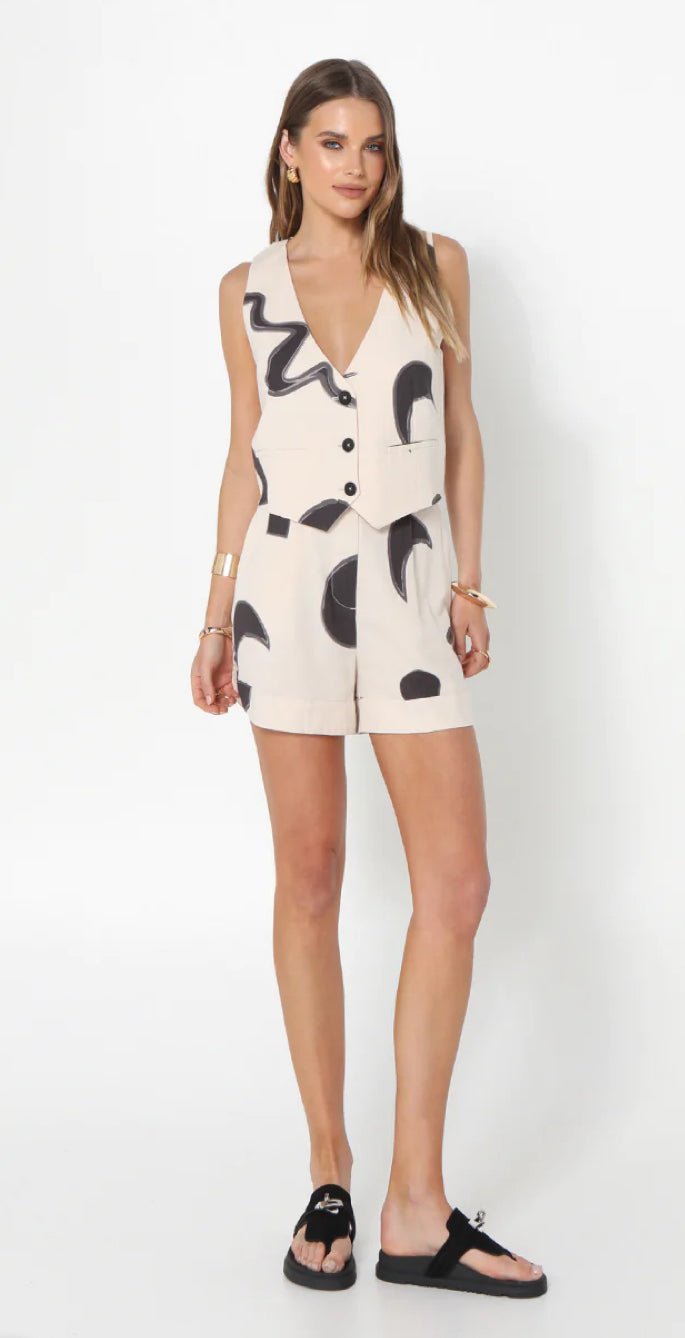 Madison the Label - Black and White Shorts - Gayle's Fashions