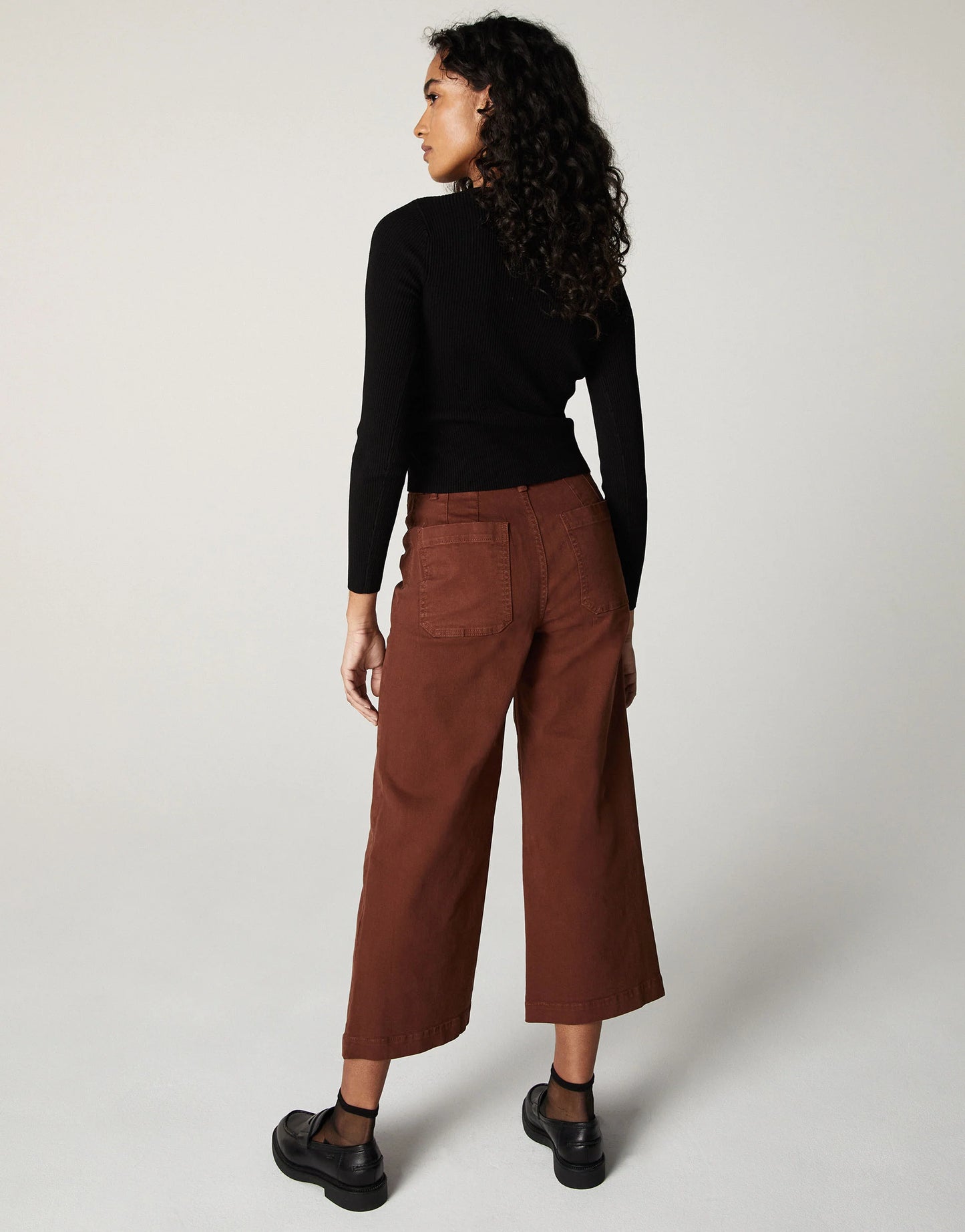 Unpublished - Gemma High-Rise, Wide-Leg, Cropped Jean - Gayle's Fashions