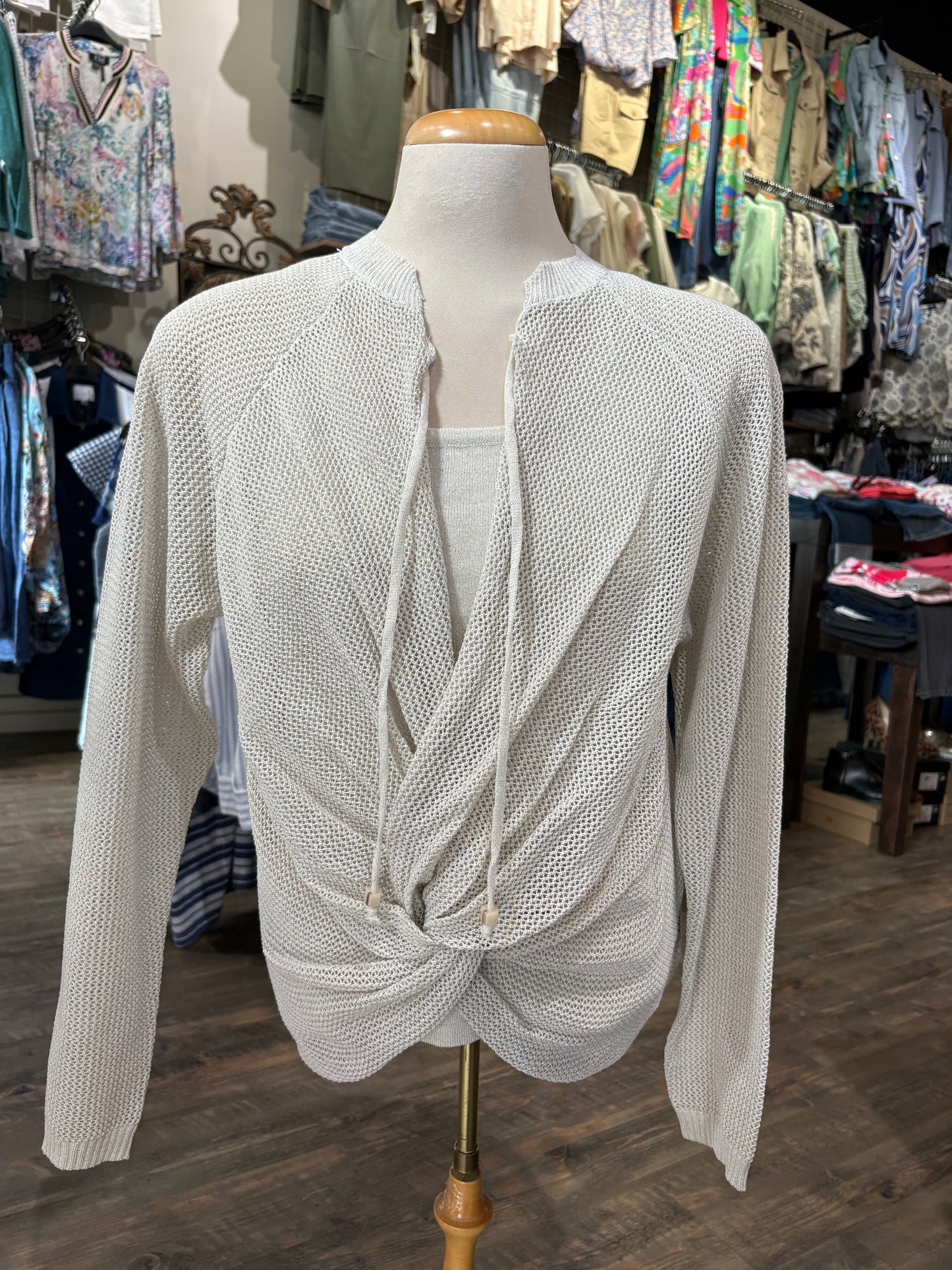 Orly – Tank and Knit Sweater Set (Sand) - Gayle's Fashions