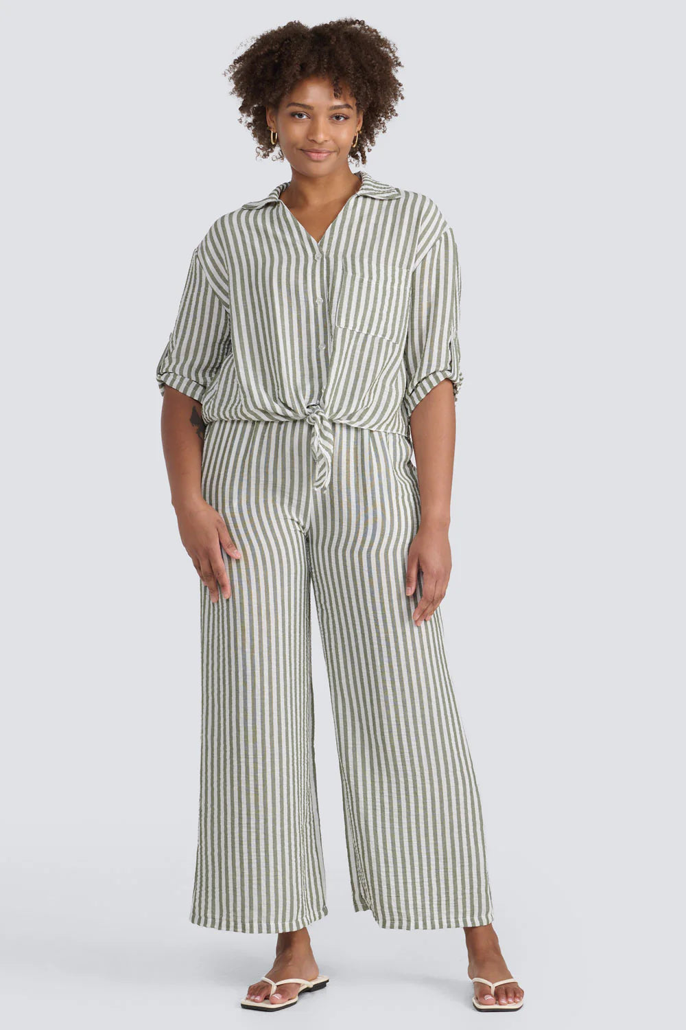Jessica Laura – Stripe Drawstring Pant