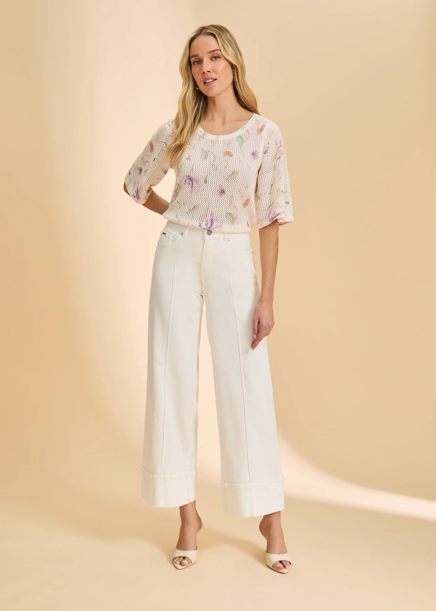 FDJ - Elbow Bell Sleeve Sweater, Delicate - Gayle's Fashions