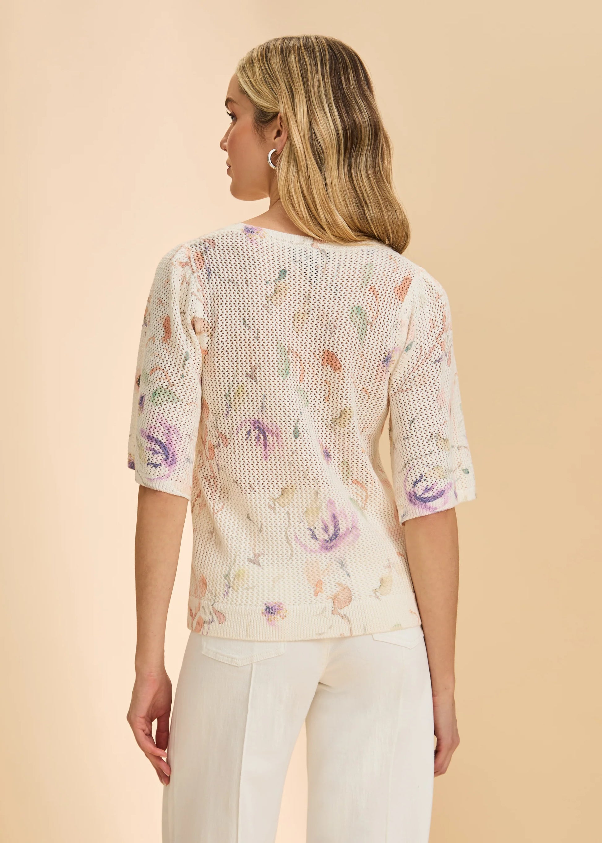 FDJ - Elbow Bell Sleeve Sweater, Delicate - Gayle's Fashions