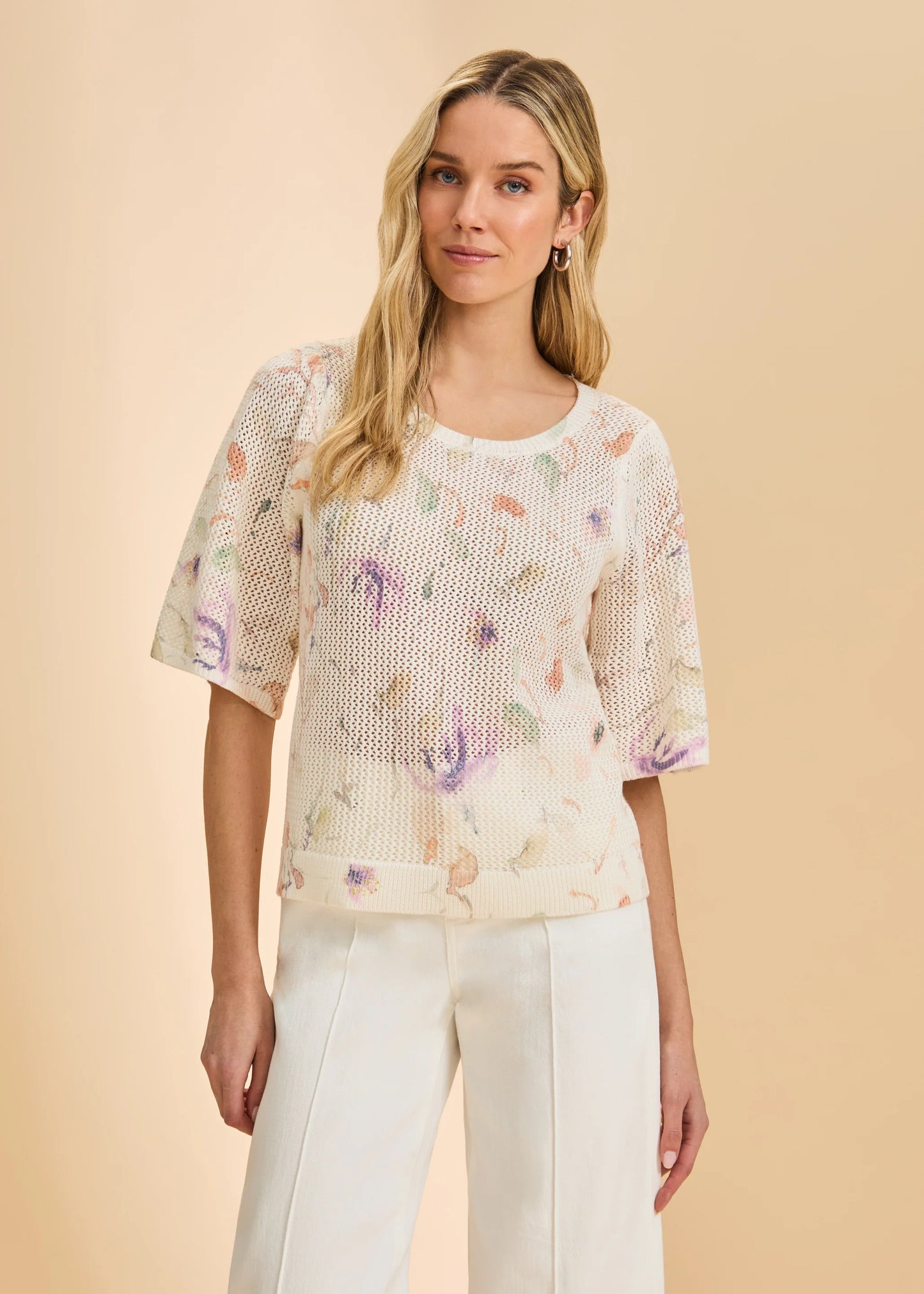 FDJ - Elbow Bell Sleeve Sweater, Delicate - Gayle's Fashions