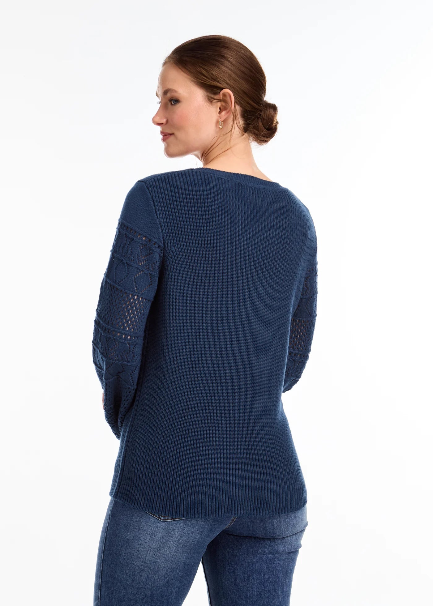 FDJ French Dressing - Long Sleeve Pointelle Sweater