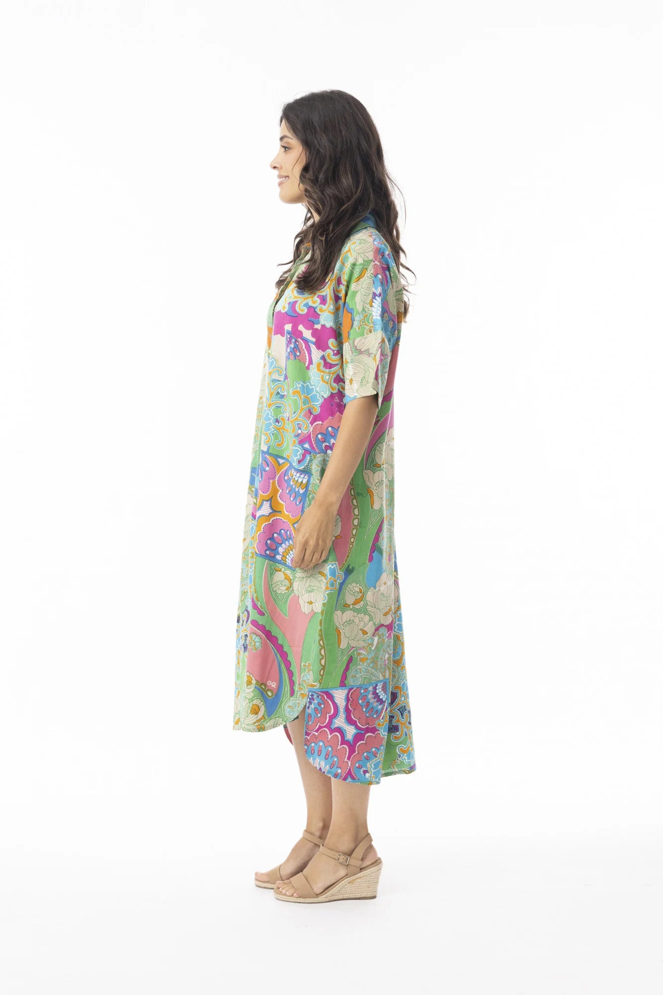 Orientique – Santa Cruz Shirt Dress (Multi)