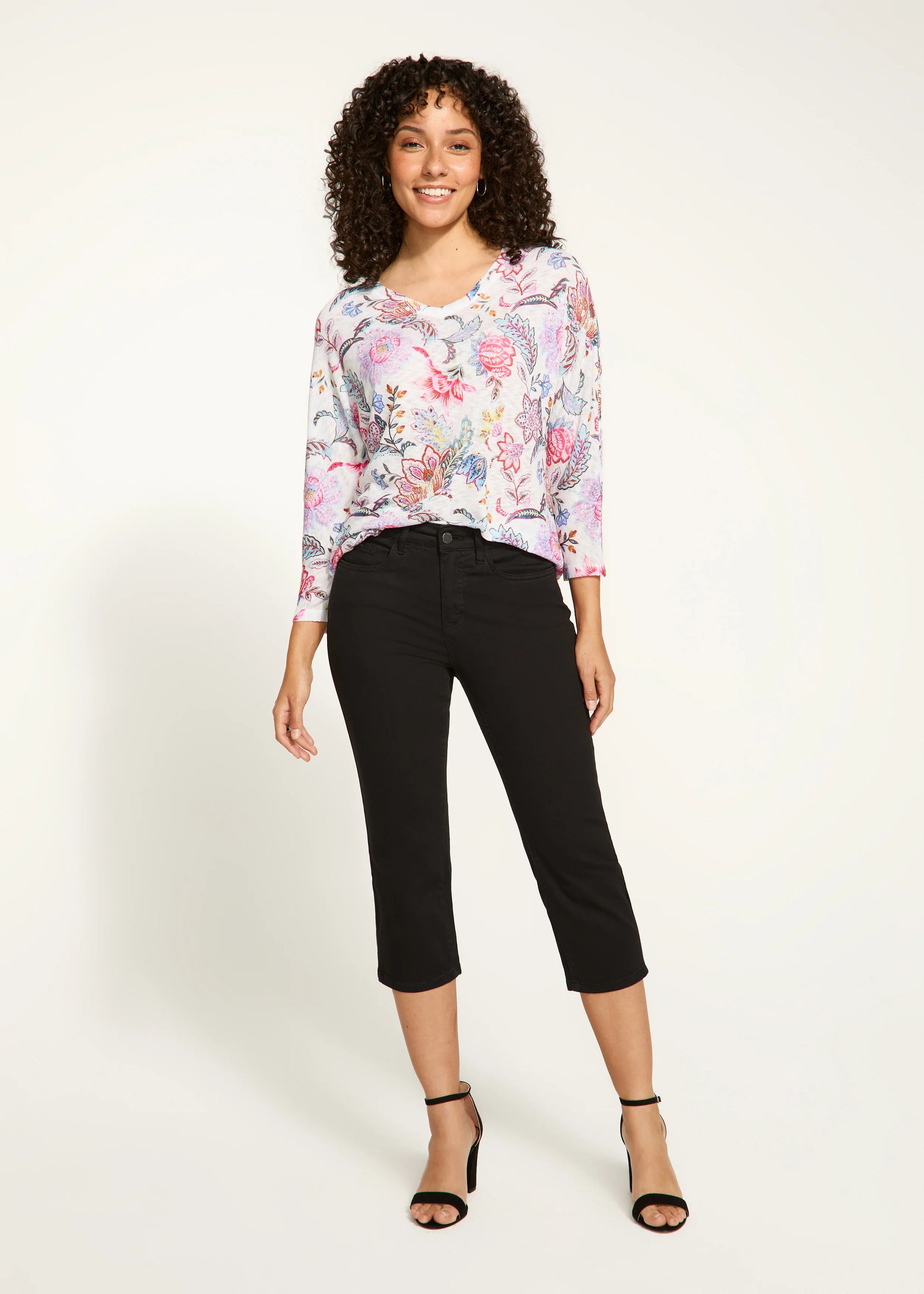 FDJ French Dressing - Olivia Capri Jeans, Black Gayle's Fashions FDJ French Dressing - Olivia Capri Jeans, Black Gayle's Fashions