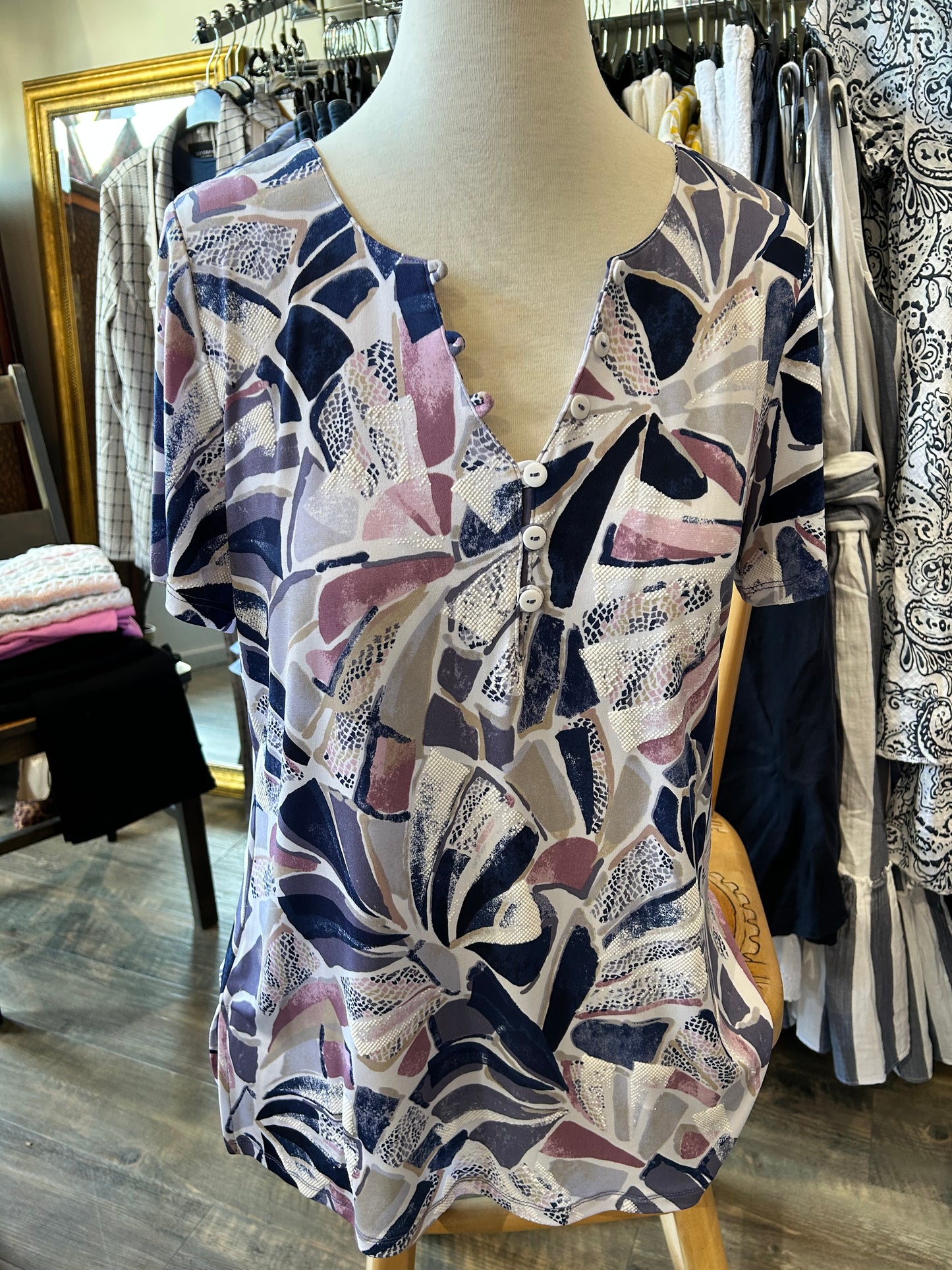 Bali – 1/4 Button Tee