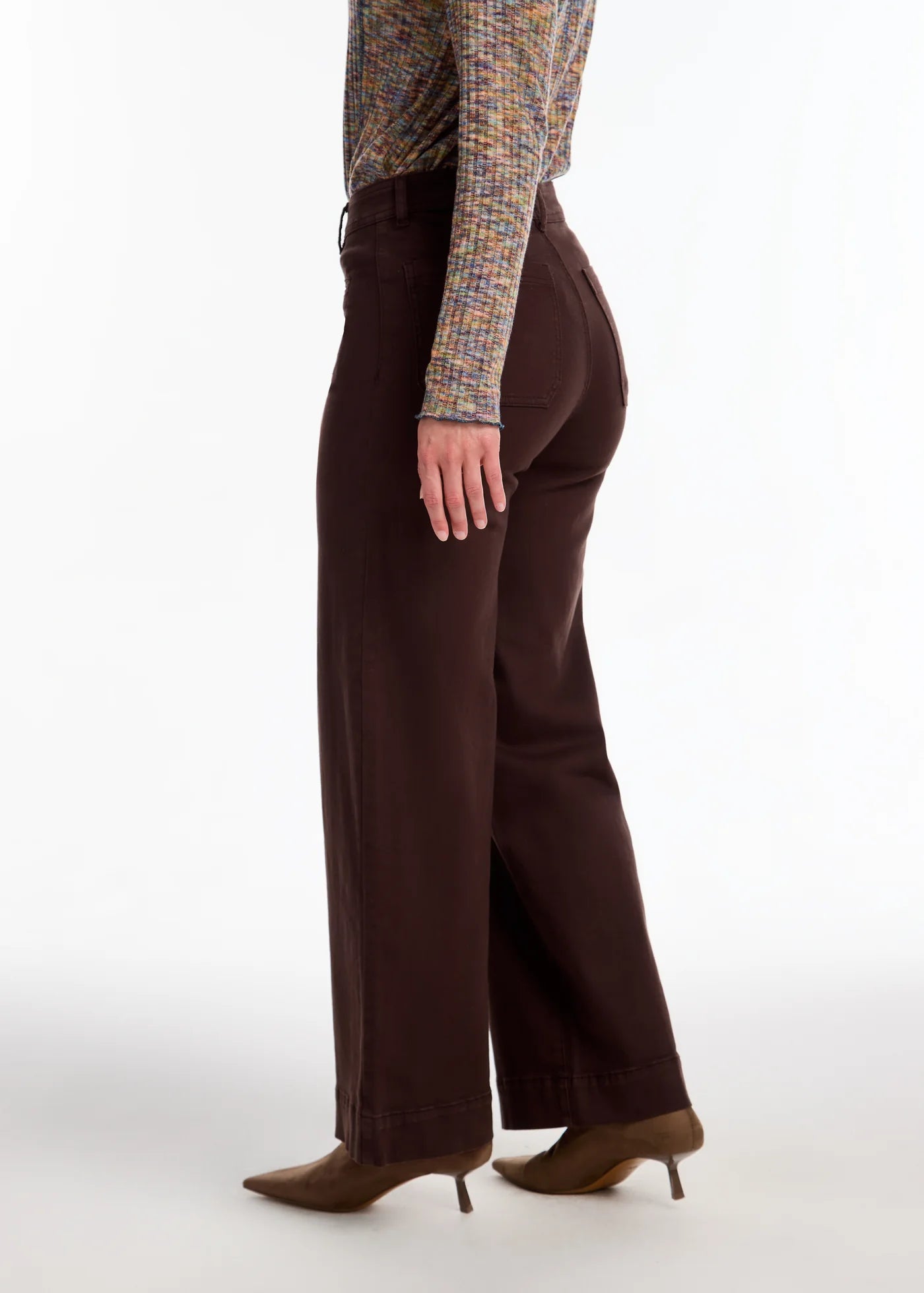 FDJ French Dressing - Olivia Wide Leg Denim, Rich Brown