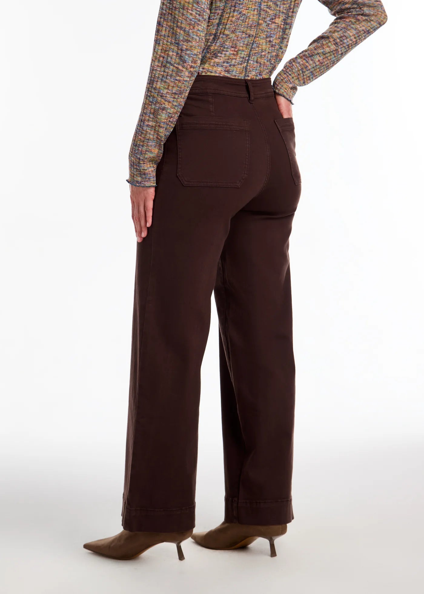 FDJ French Dressing - Olivia Wide Leg Denim, Rich Brown