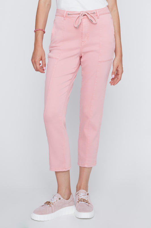 CYC - Drawstring Stretch Capri with Hidden Pocket (Sweet Blush) - Gayle's Fashions