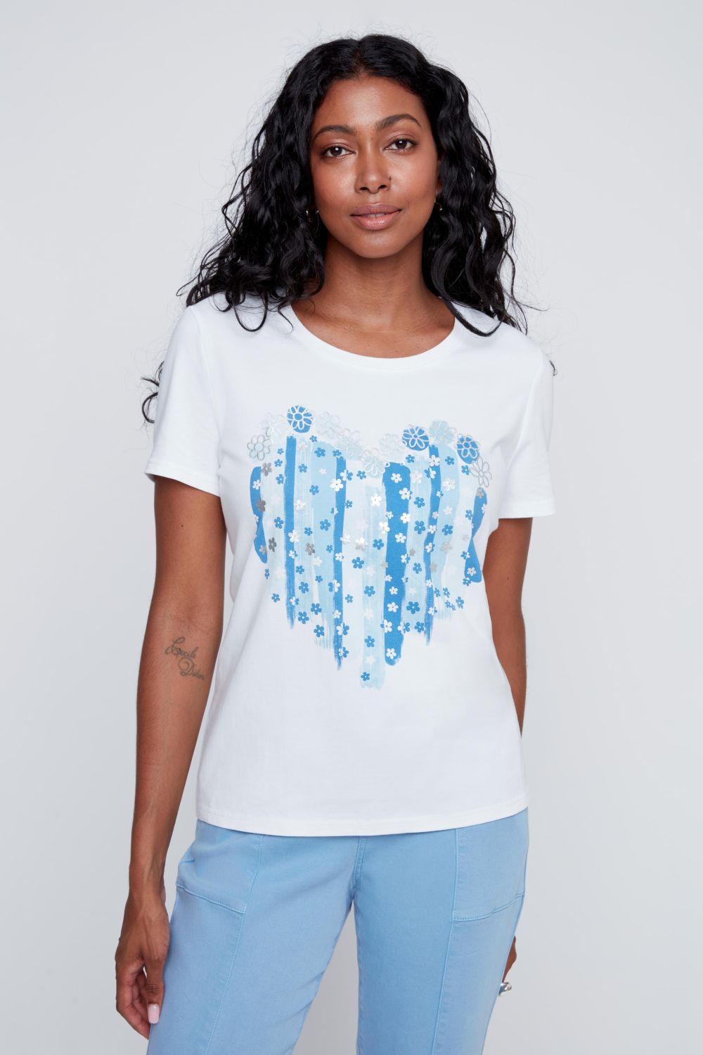 CYC - Short Sleeve Crewneck Tee with Graphic - Gayle's Fashions