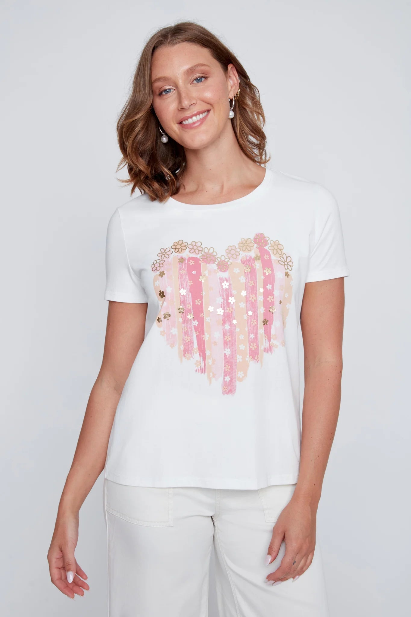 CYC - Short Sleeve Crewneck Tee with Graphic - Gayle's Fashions