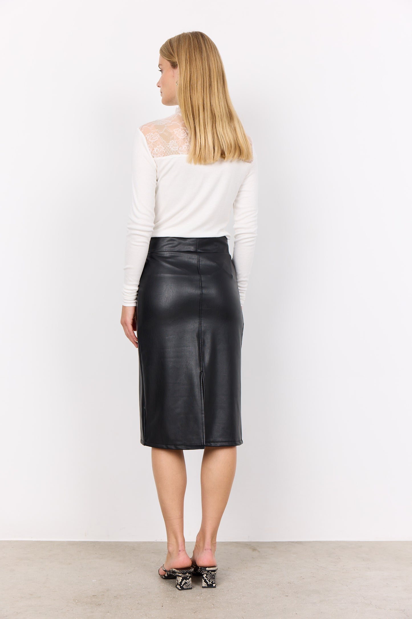 Soya Concept - Pull-On Faux Leather Skirt