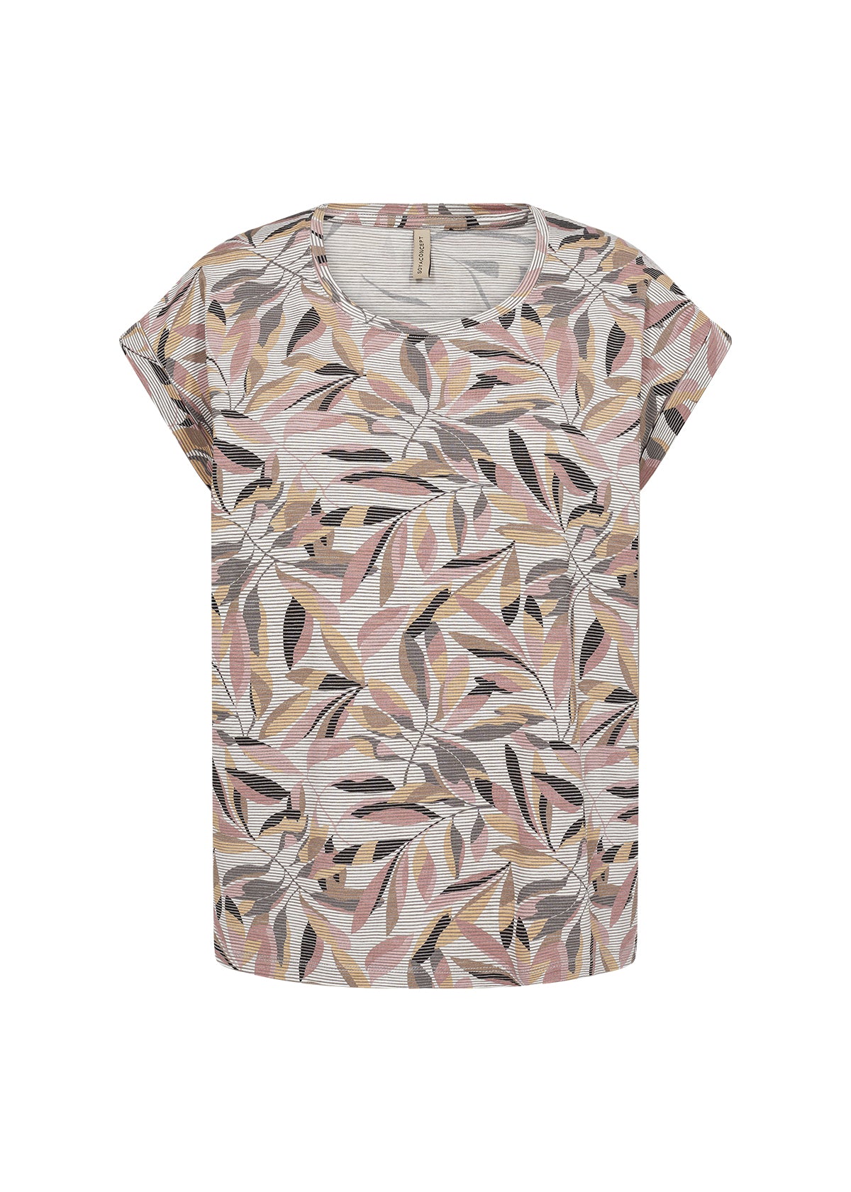 Soya Concept - Cap Sleeve Printed Top