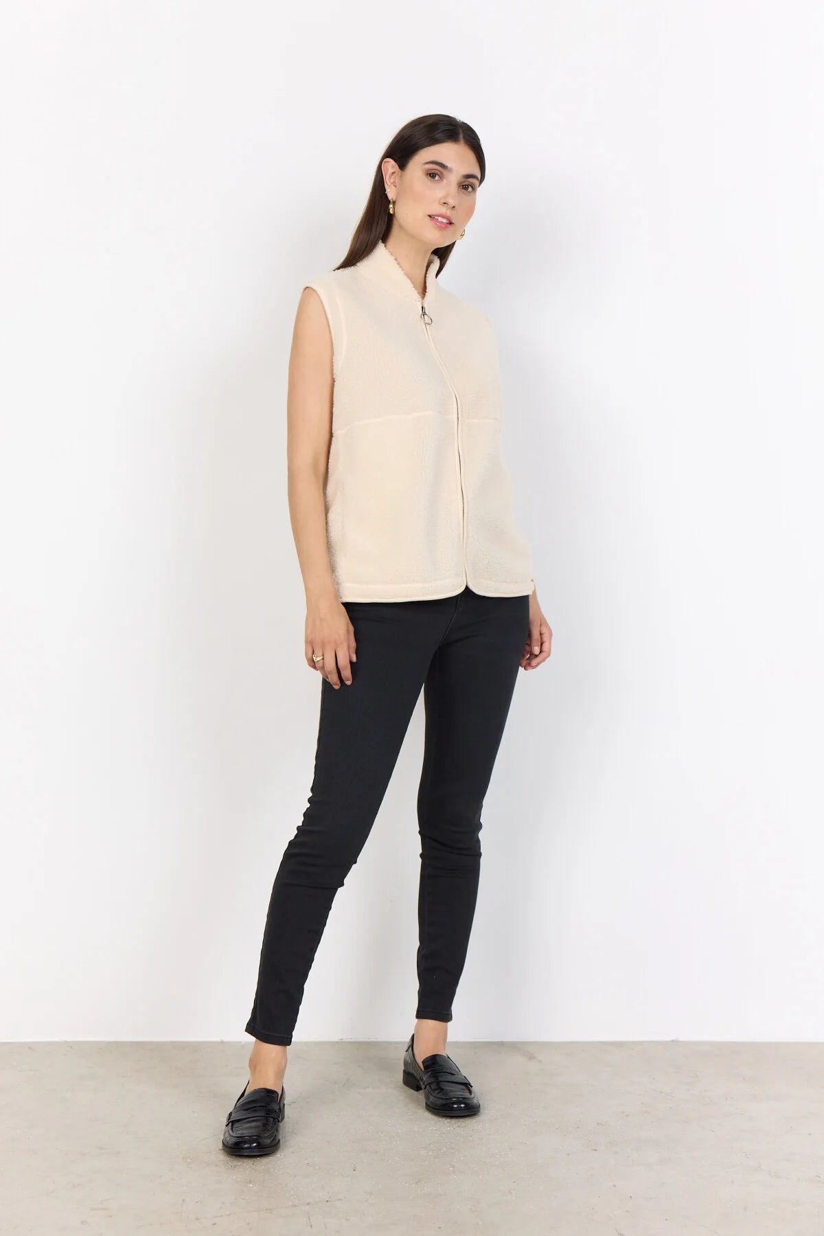 Soya Concept - ONYX 3 Waistcoat Cream