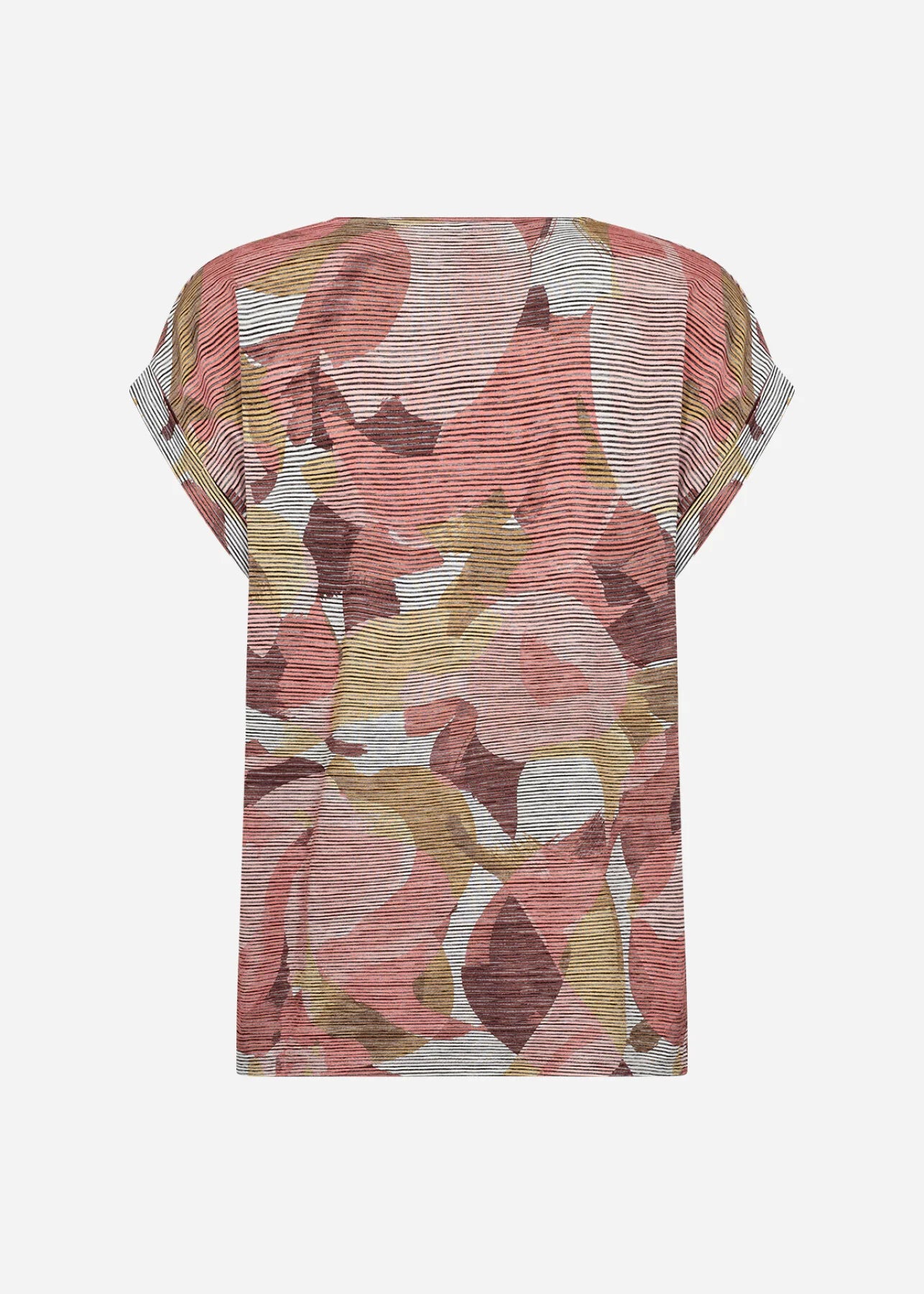 Soya Concept – Printed Cap Sleeve Tee (Galina 54)