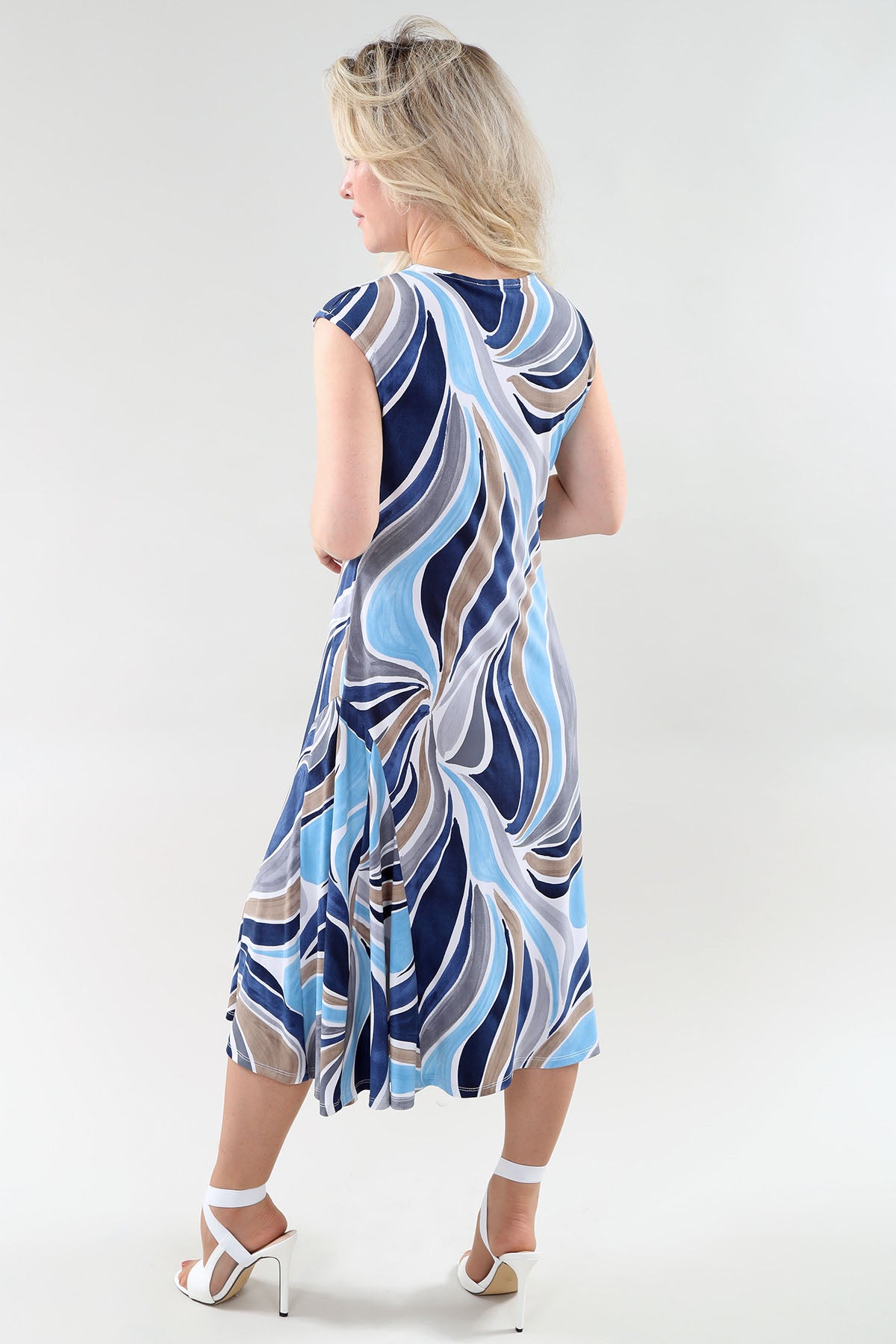 Michael Tyler – Cap Sleeve Fit & Flare Dress - Gayle's Fashions