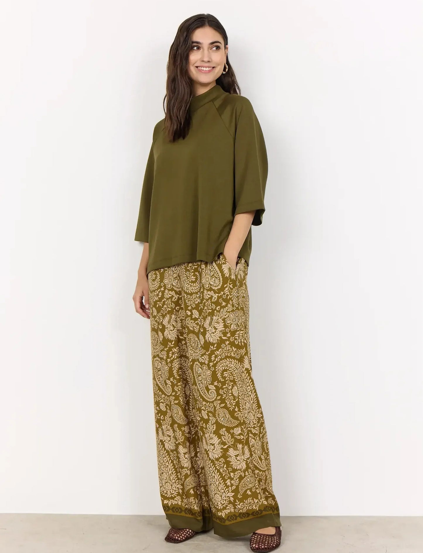 Soya Concept - BANU 261 T-Shirt, Dark Olive