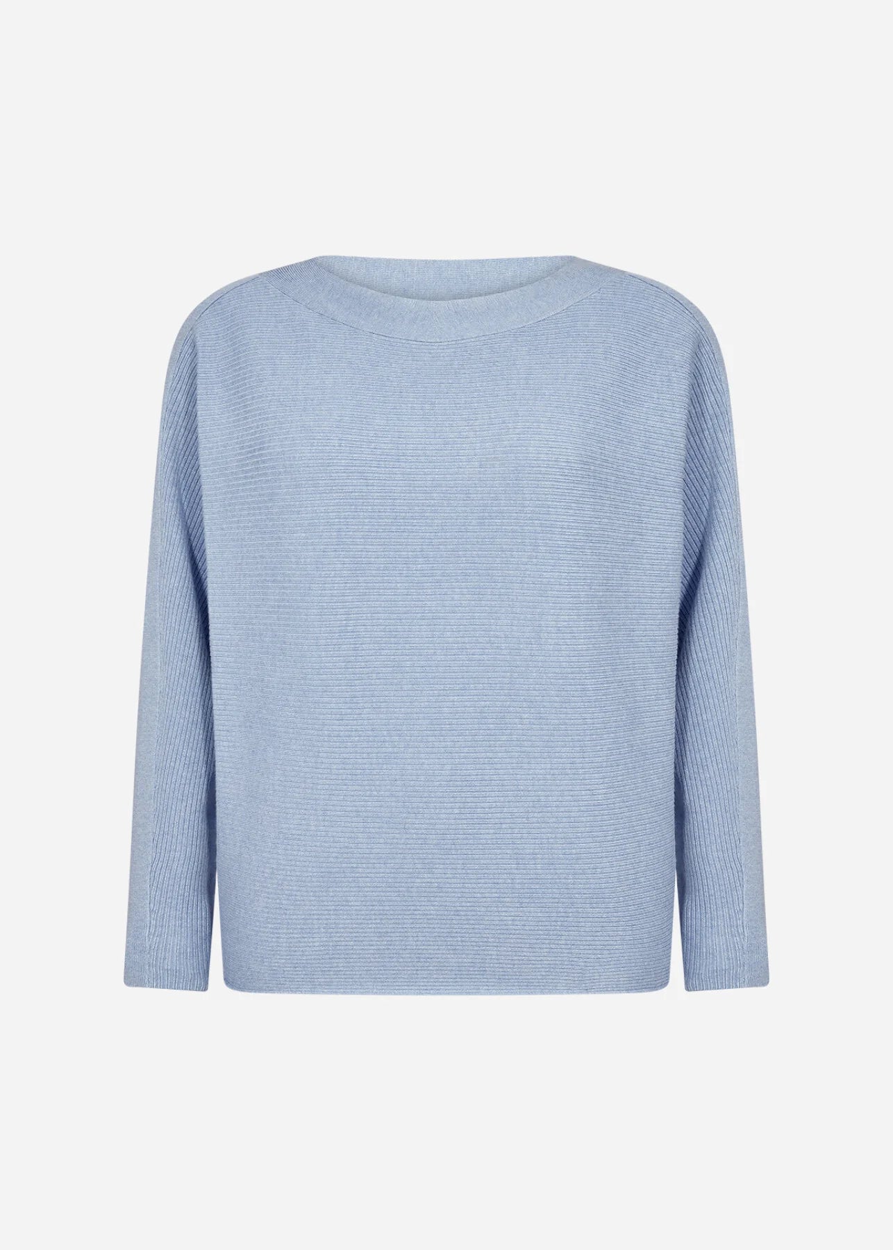 Soya Concept – DOLLIE 663, Batwing Knit Pullover (Light Blue) - Gayle's Fashions