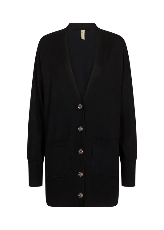 Soya Concept - Black Buttoned Cardigan