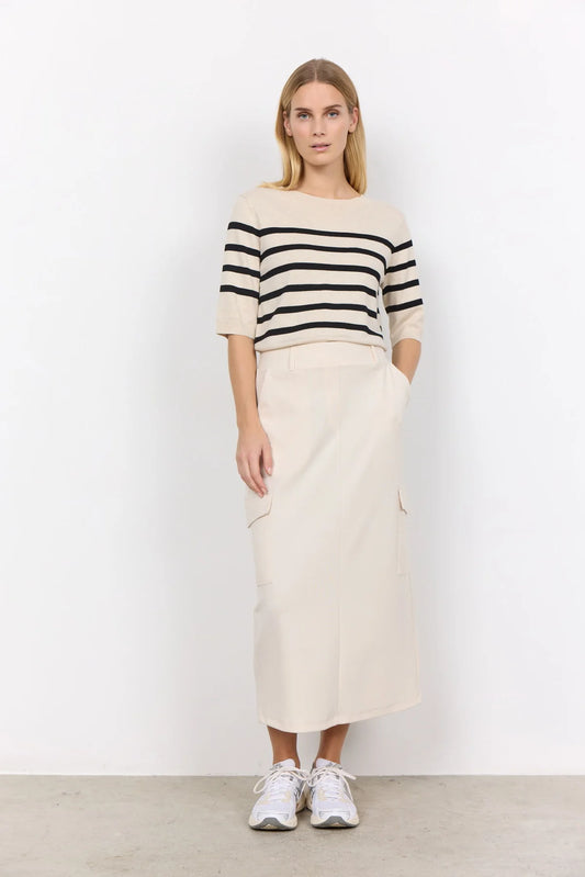 Soya Concept - DOLLIE STRIPE 765 Pullover Cream Stipe