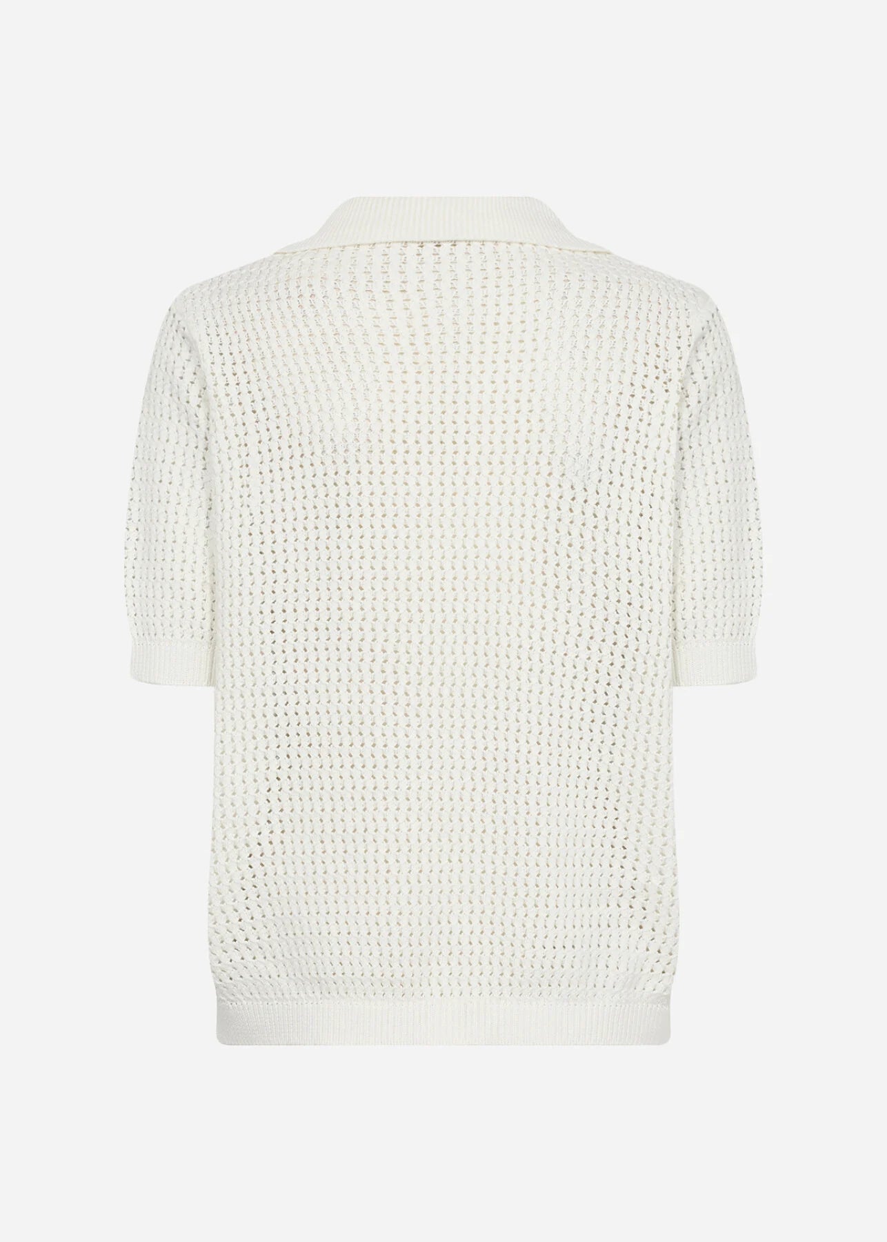 Soya Concept – Collared V-Neck Short Sleeve Sweater Tee (Denefa 3)