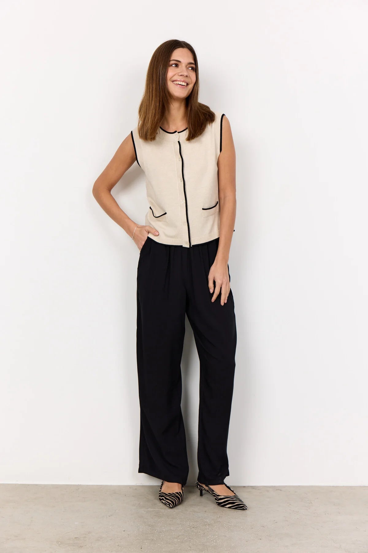 Soya Concept - DOLLIE 792 Waistcoat, Cream