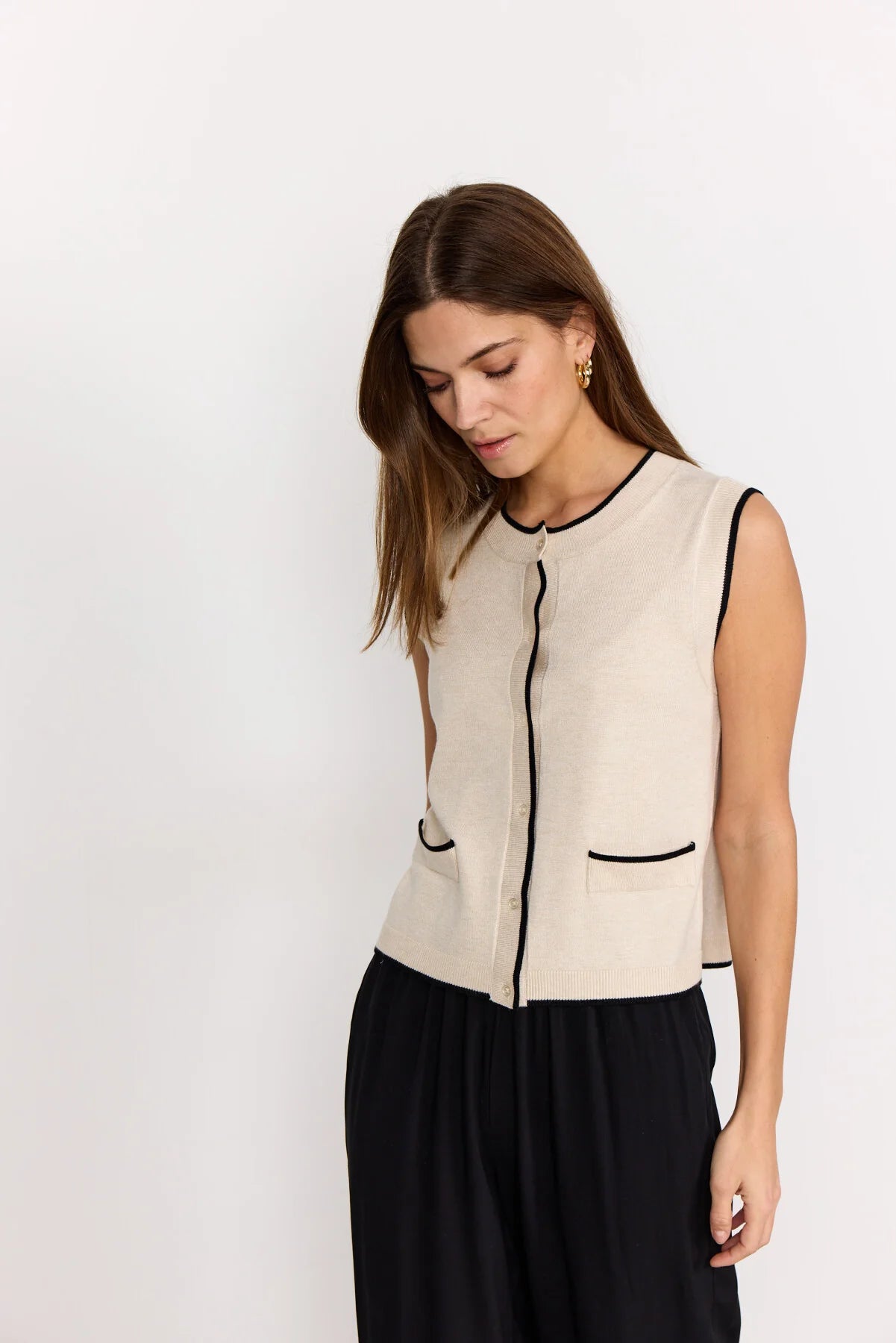 Soya Concept - DOLLIE 792 Waistcoat, Cream