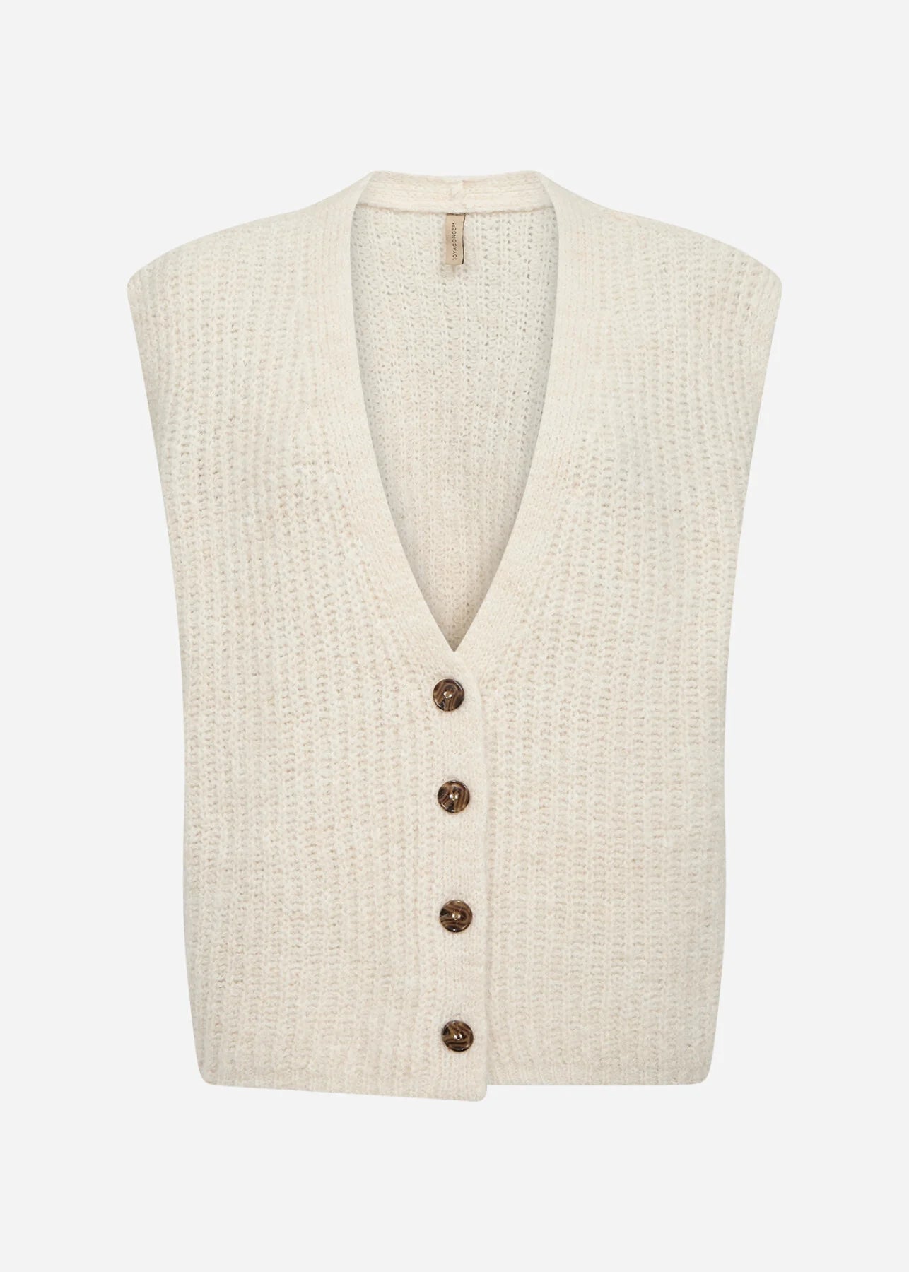 Soya Concept - TORINO 13 Waistcoat, Cream