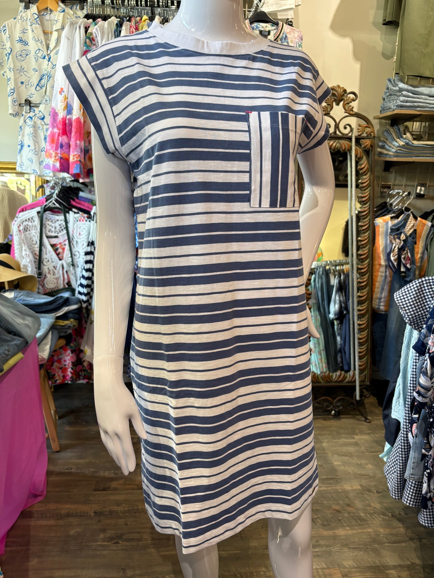 Hatley - Pocket Tee Dress (Star Saphire)