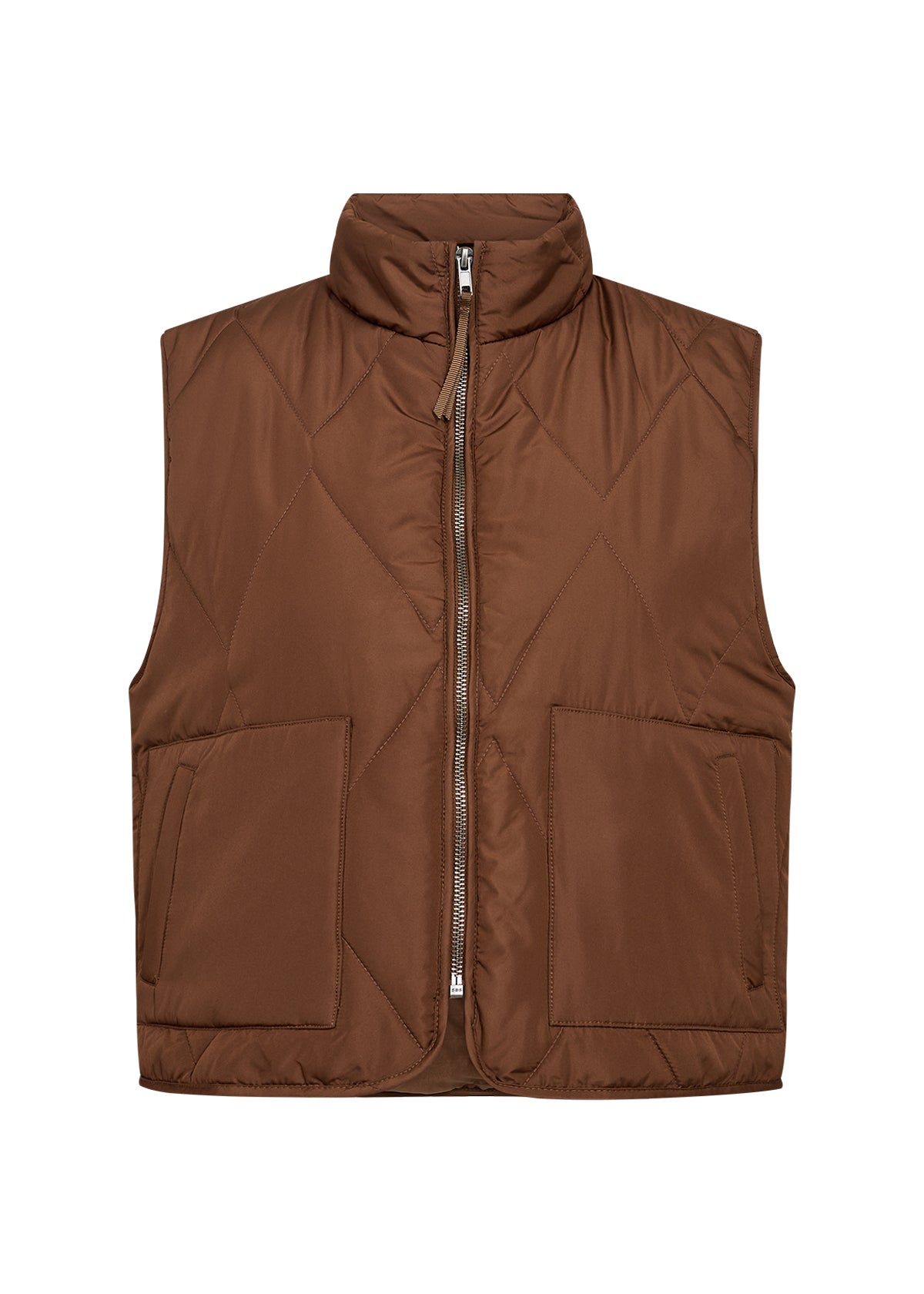 Soya Concept - Quilted Vest in Brown