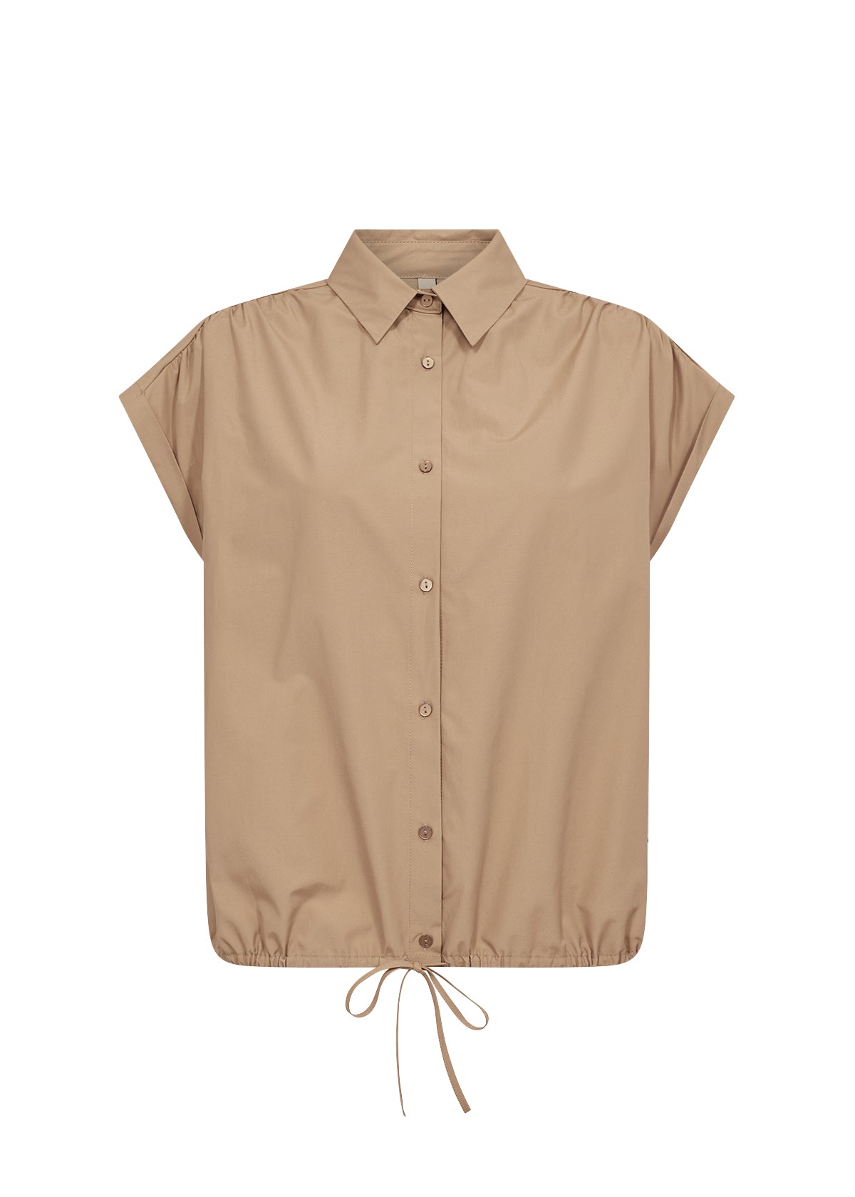 Soya Concept - Netti Collared Shirt with Drawstring