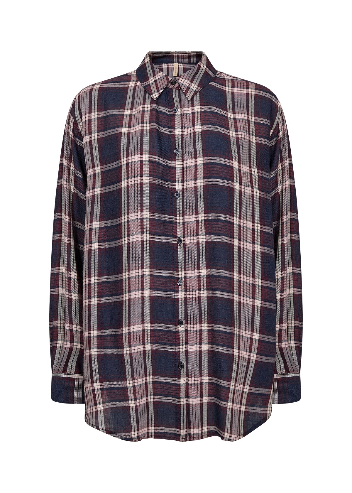 Soya Concept - INGA Oversized Plaid Button Up