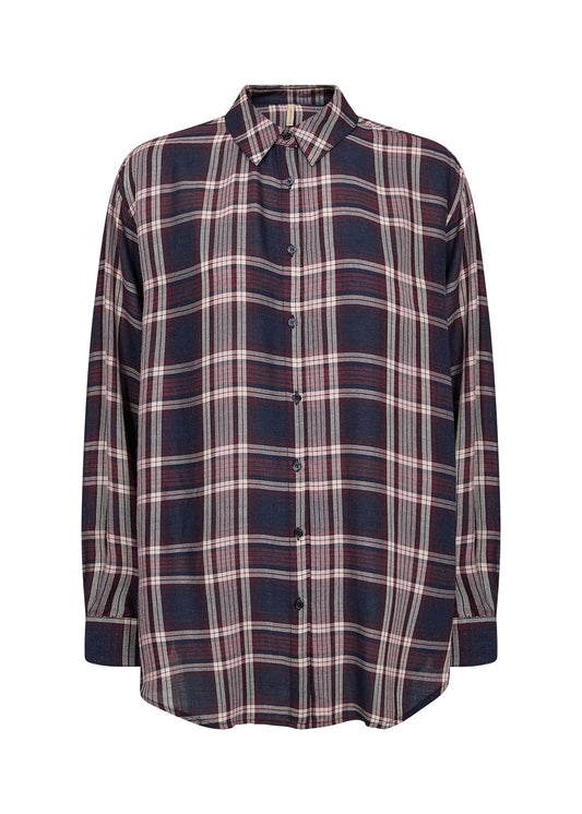 Soya Concept - INGA Oversized Plaid Button Up