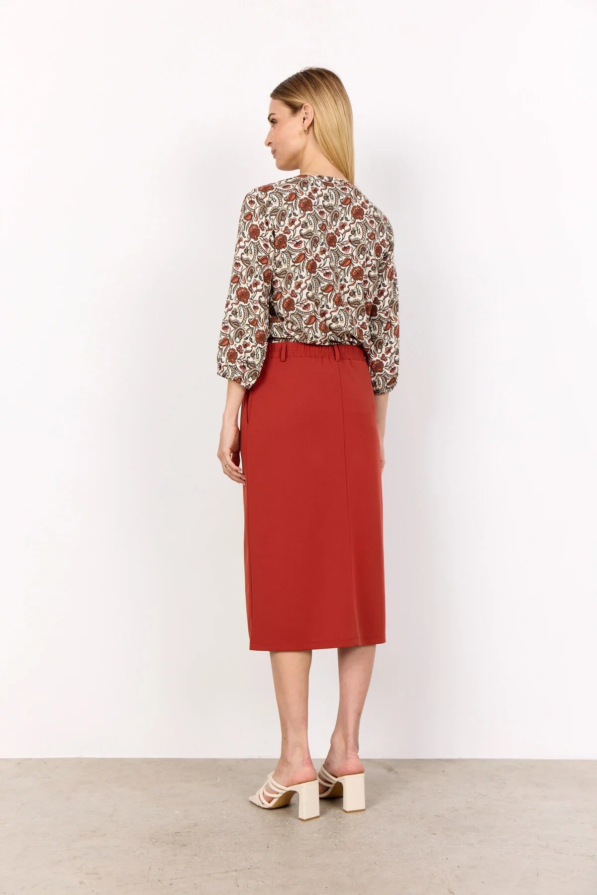 Soya Concept - SAMEA 2 Blouse, Rust Red